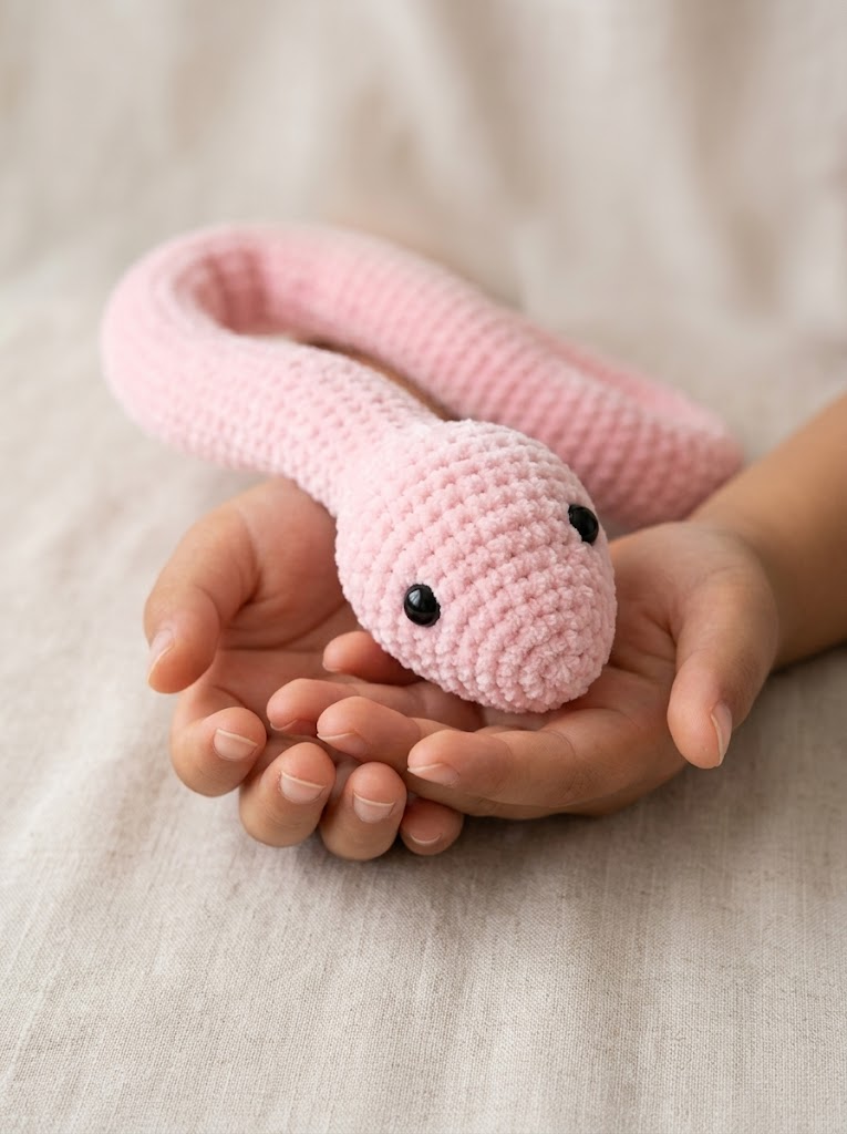 Adorable Plush Snake Amigurumi Free Crochet Pattern