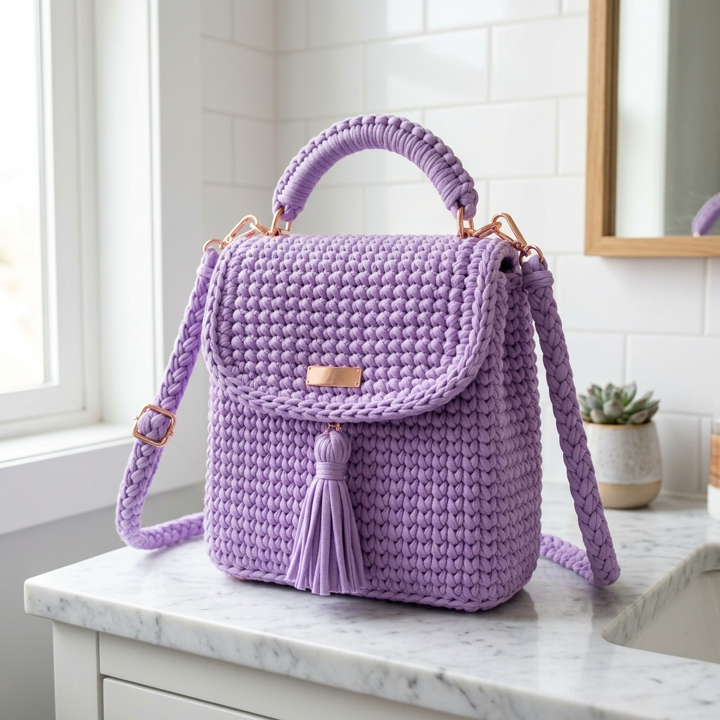 Lavender Chic Backpack Crochet Pattern