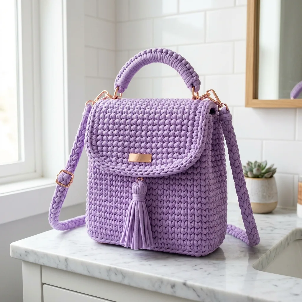 Lavender Chic Backpack Crochet Pattern