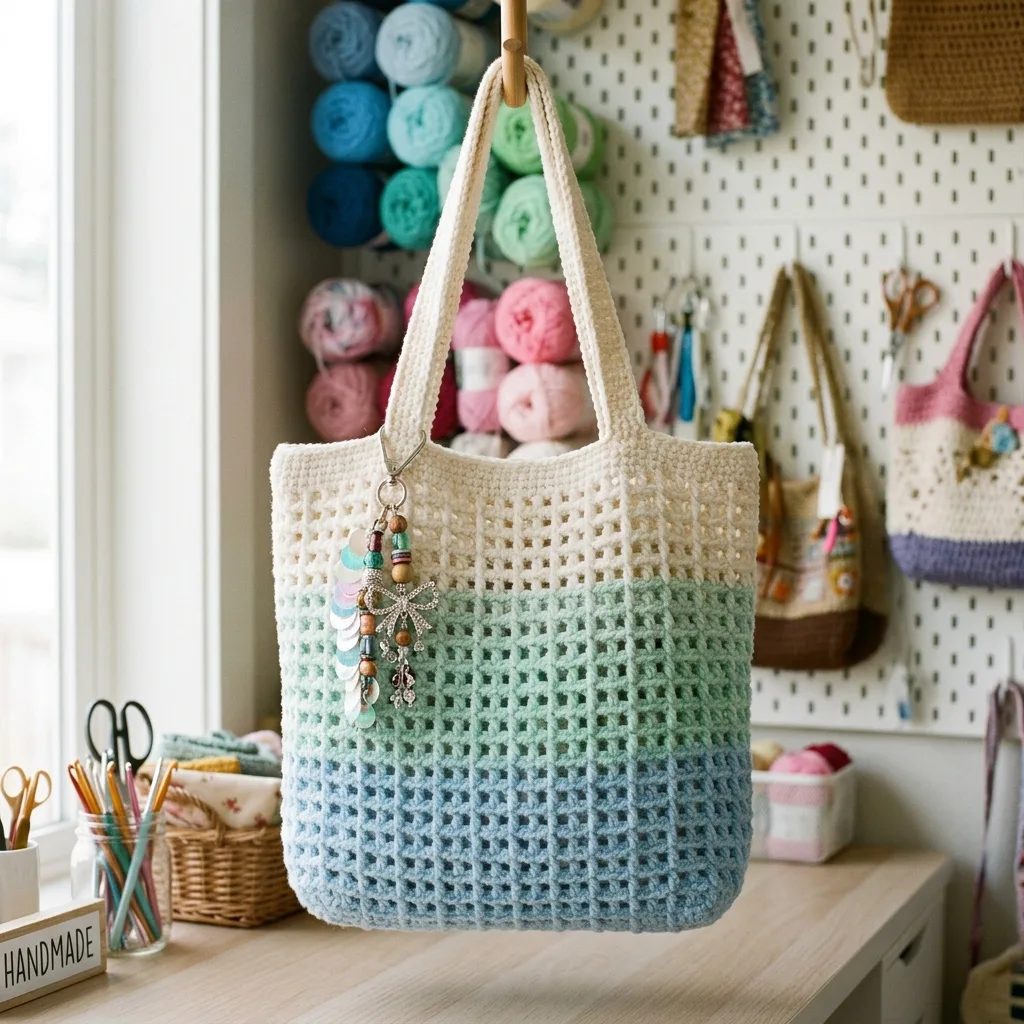 Ombre Beach Tote Bag Crochet Pattern