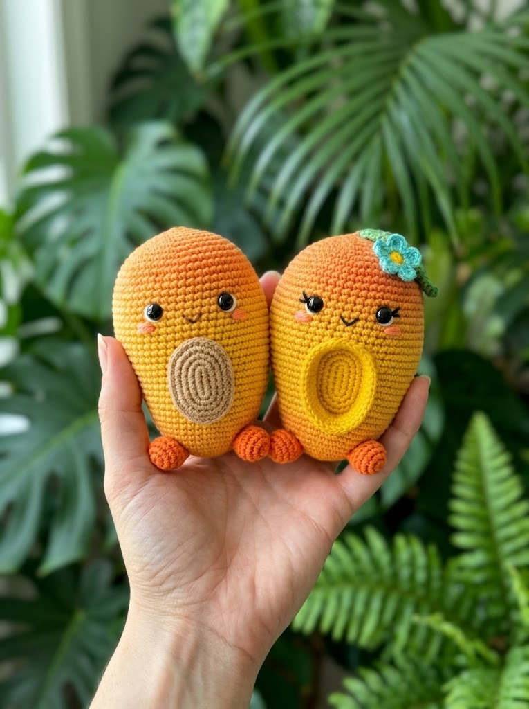 Tropical Mango Couple Amigurumi Free Crochet Pattern