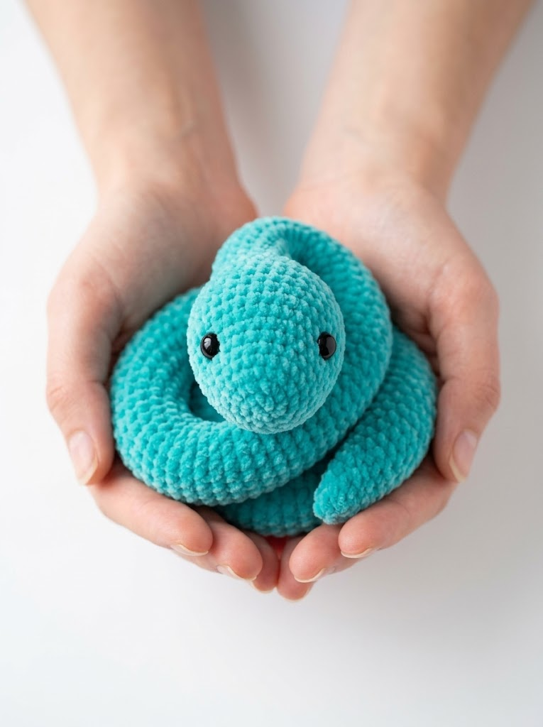 Tropical Snake Plushie Free Crochet Pattern