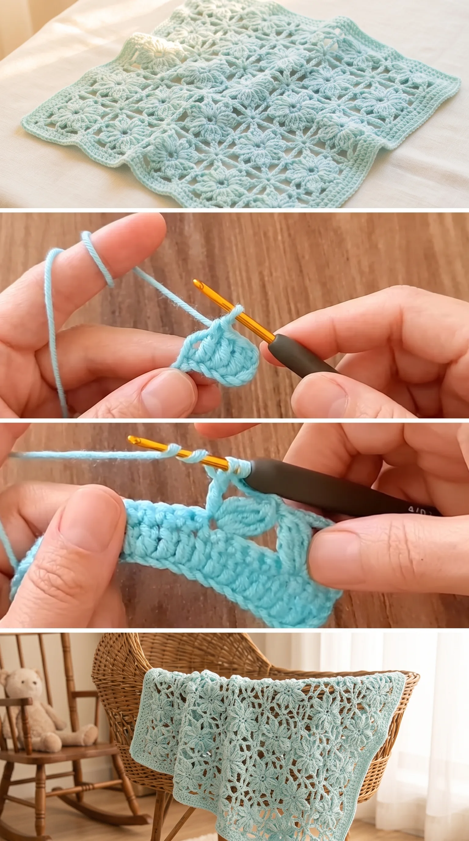 Crochet Baby Blanket: A Soft and Timeless Treasure pattern