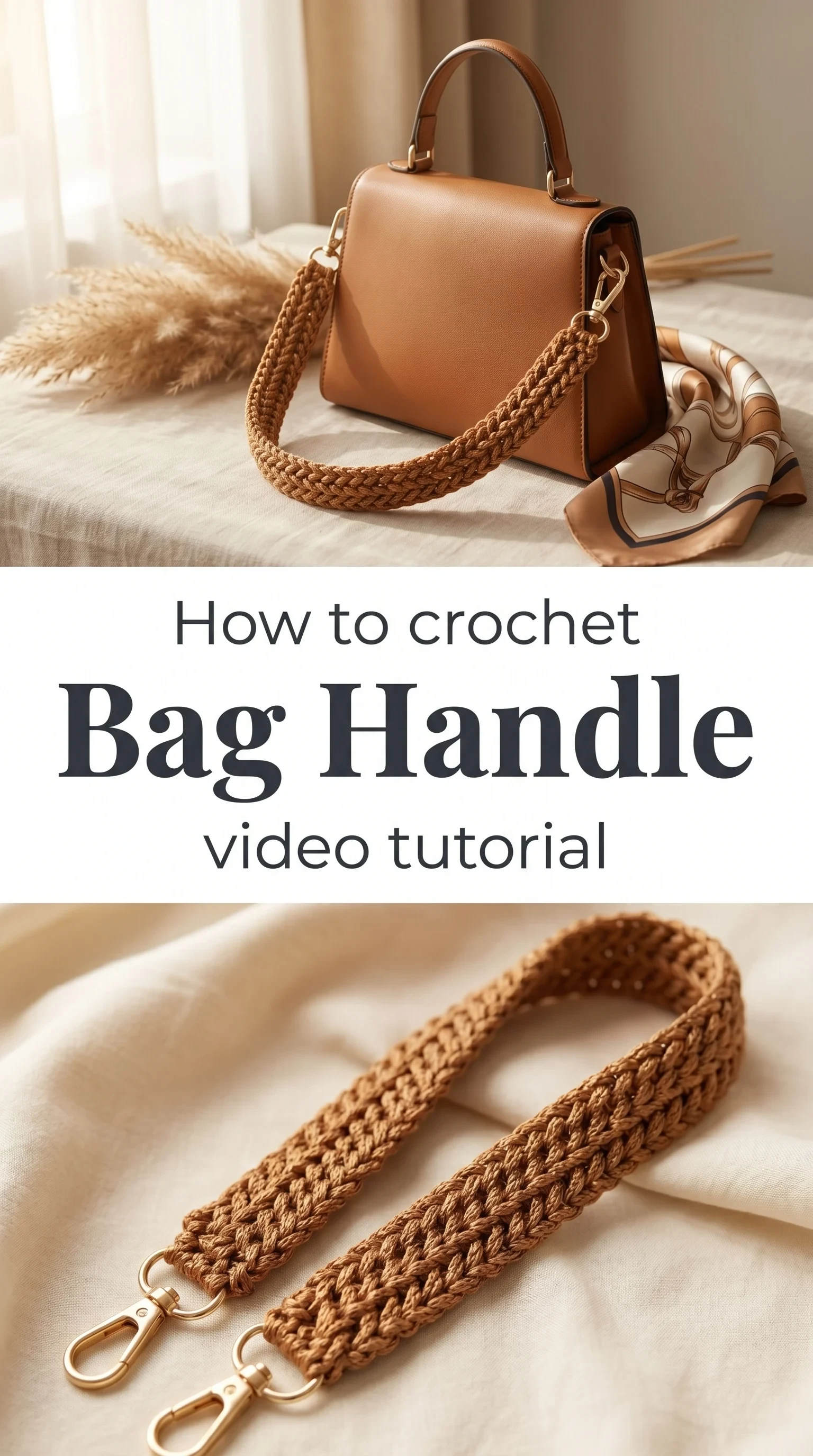 Crochet Bag Handle: A Strong and Stylish Detail