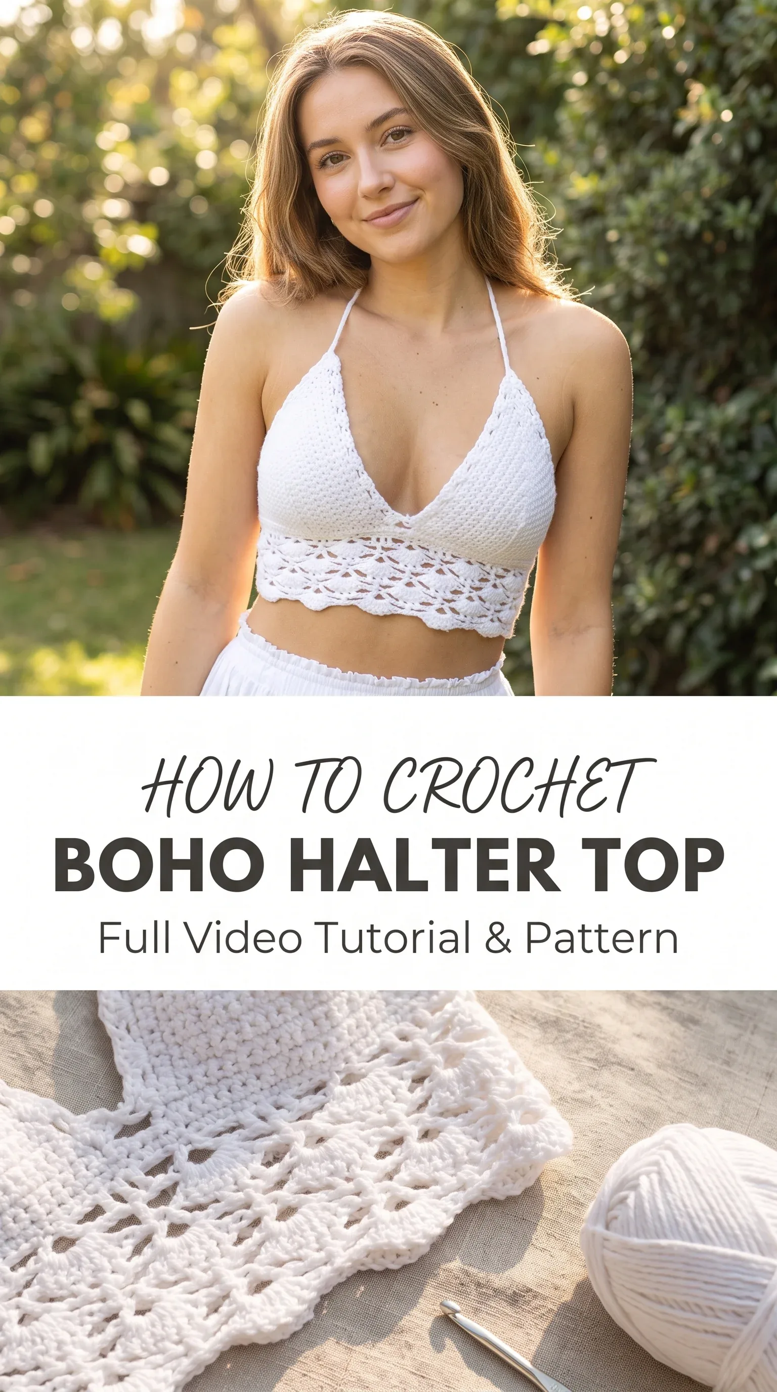 Crochet Boho Halter Top: A Breezy Summer Essential