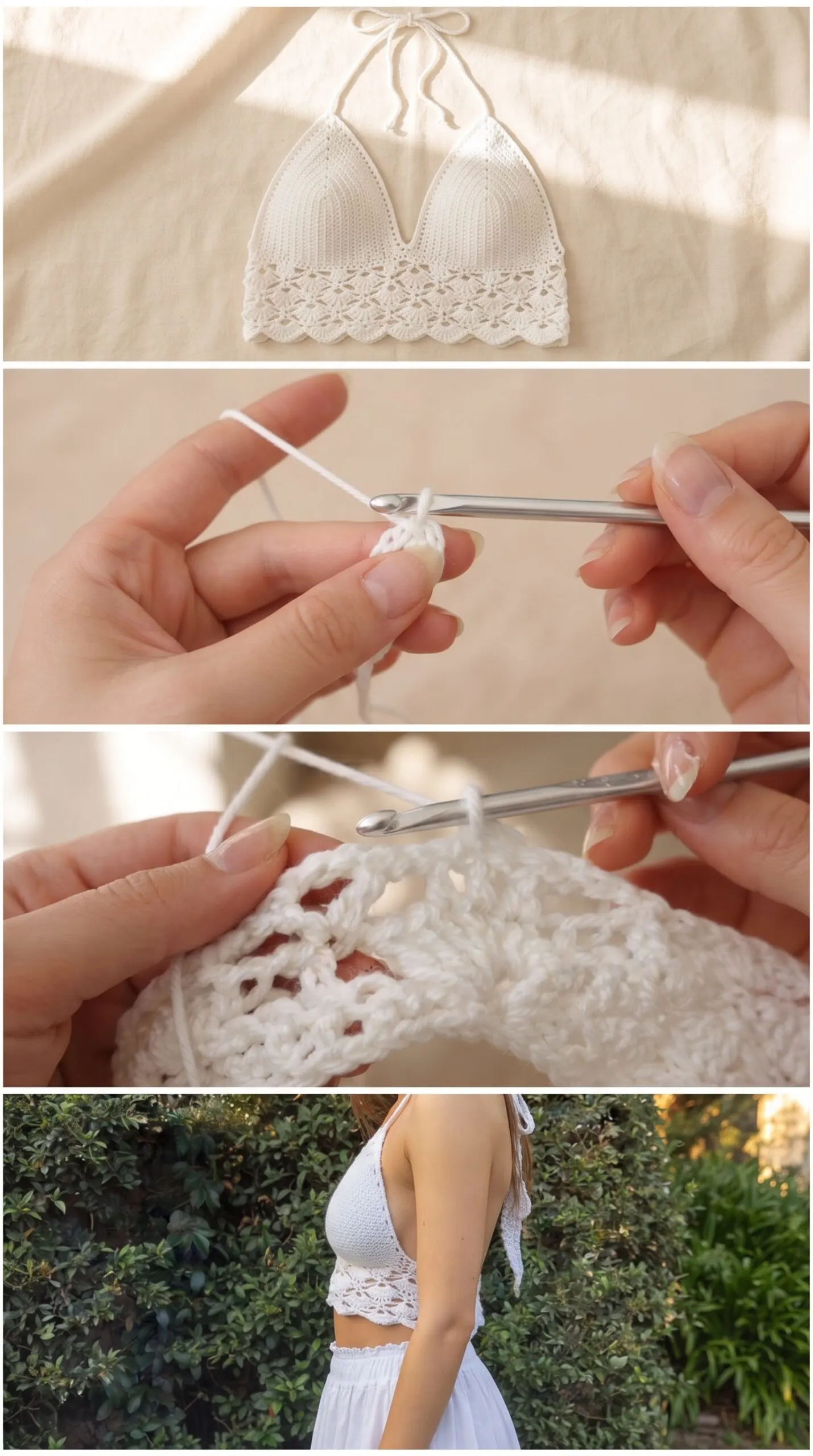 Crochet Boho Halter Top: A Breezy Summer Essential pattern