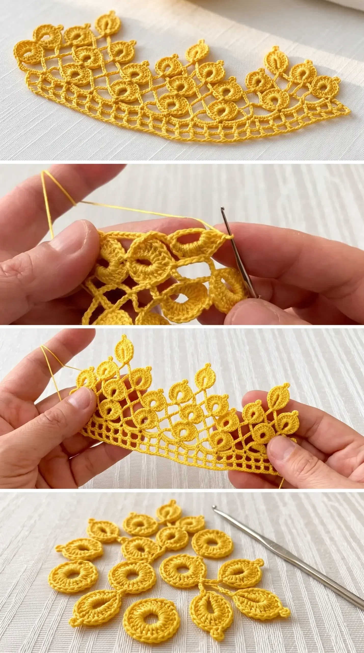 Crochet Border Lace: A Delicate and Timeless Trim pattern