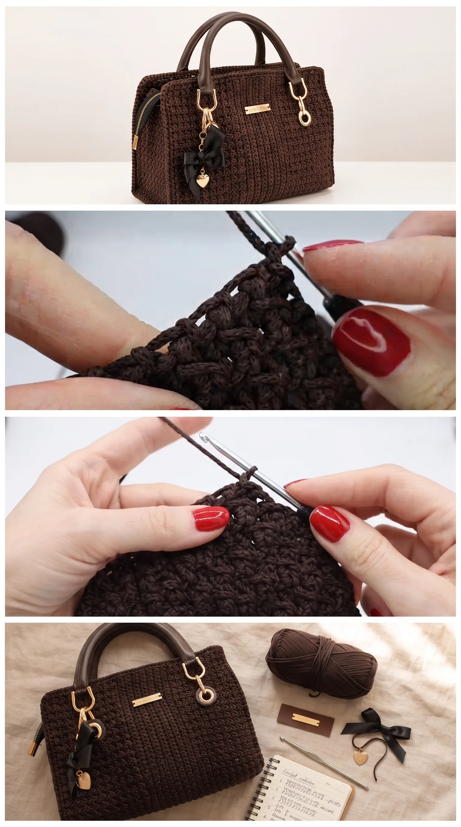 Crochet Boston Bag: A Chic and Timeless Accessory pattern