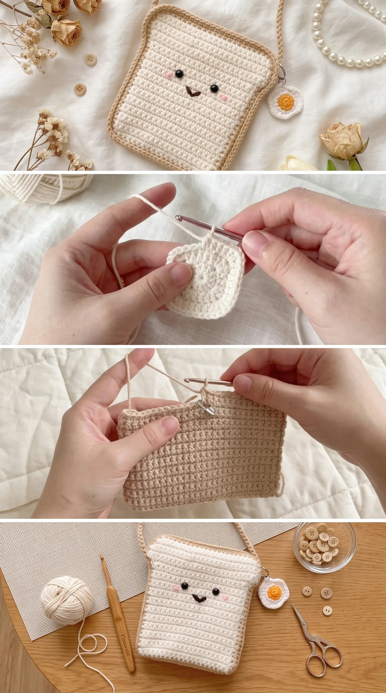 Crochet Bread Bag: A Whimsical Everyday Accessory pattern