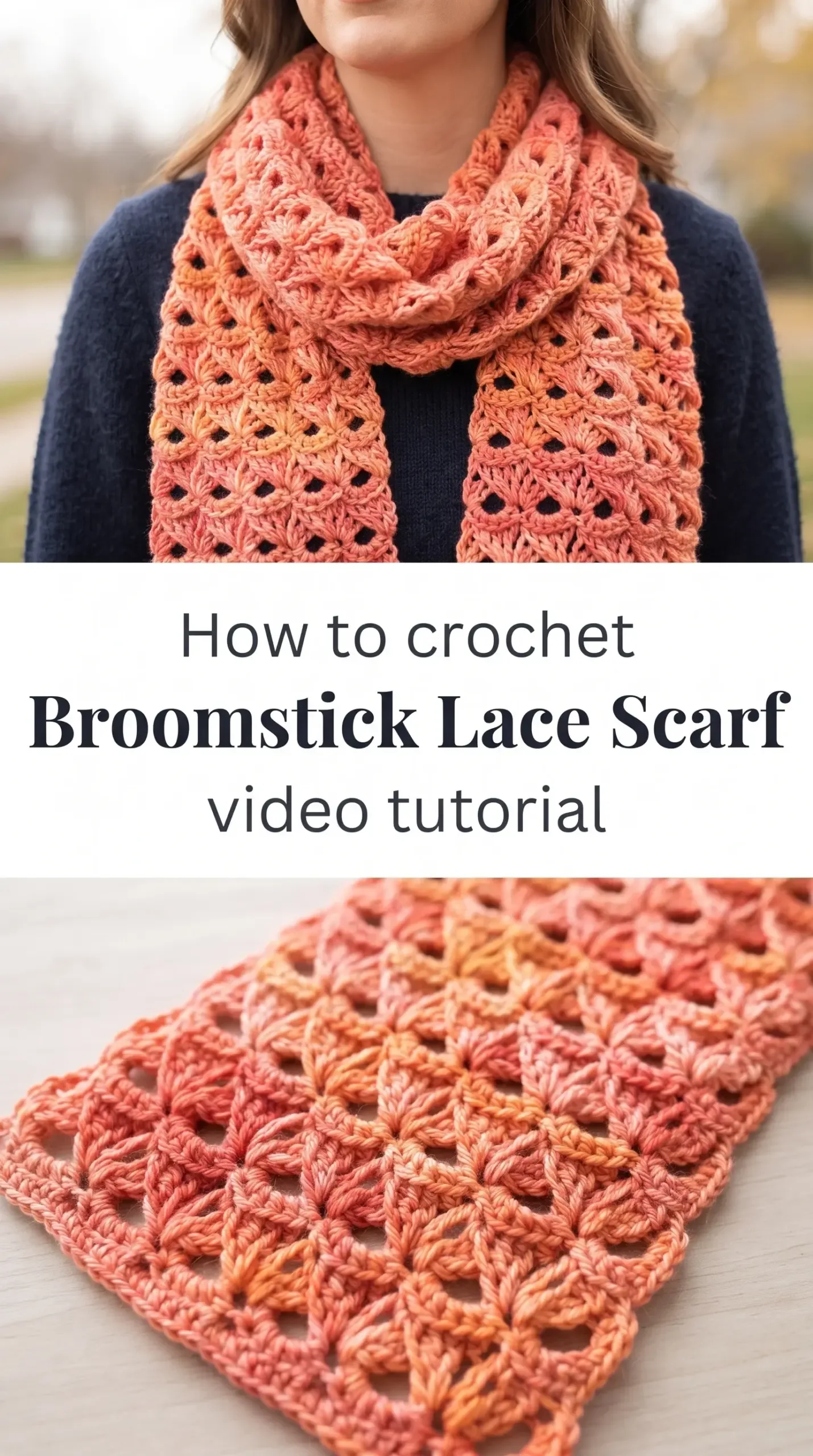 Crochet Broomstick Lace Scarf: A Timeless Bohemian Accent