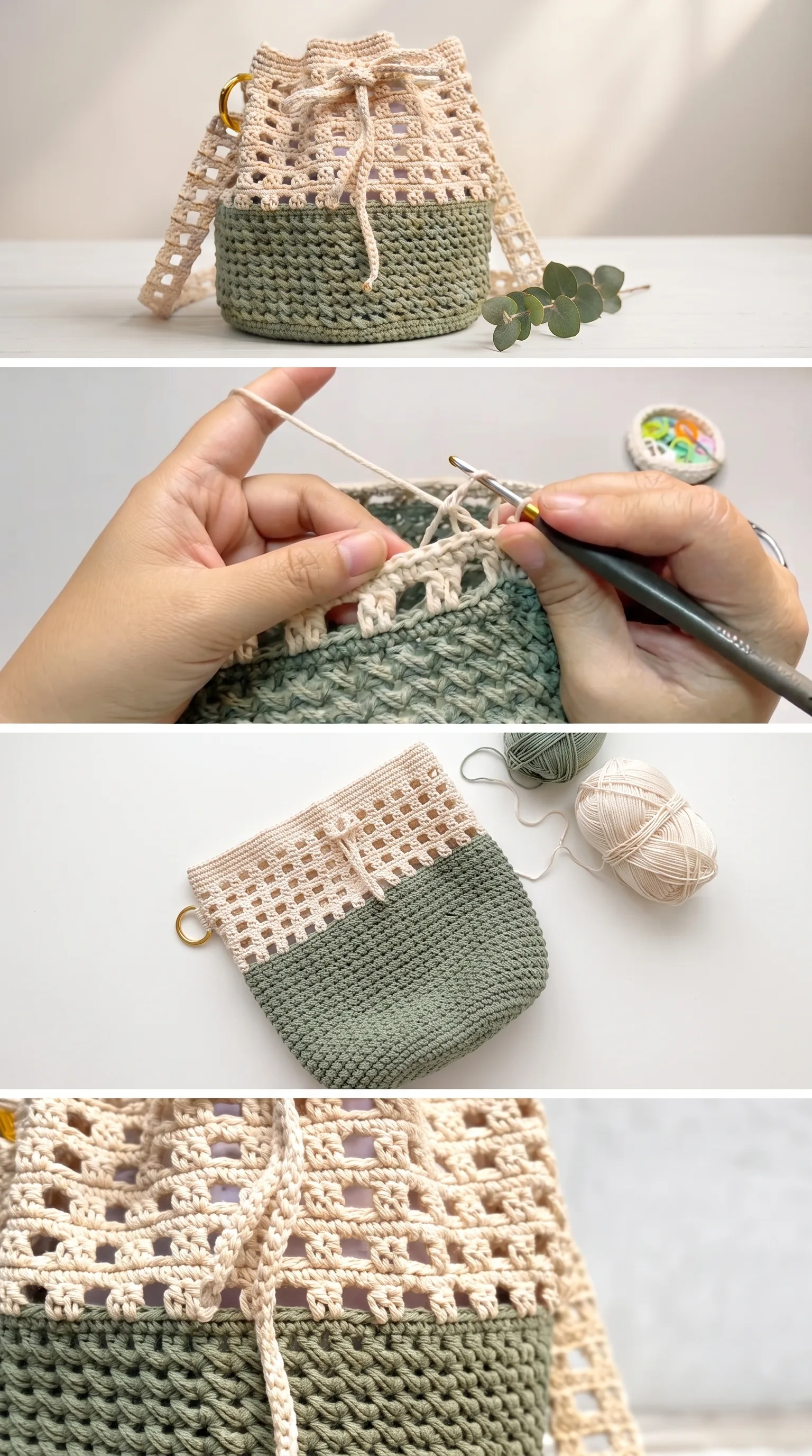 Crochet Bucket Bag: A Chic Bohemian Essential pattern