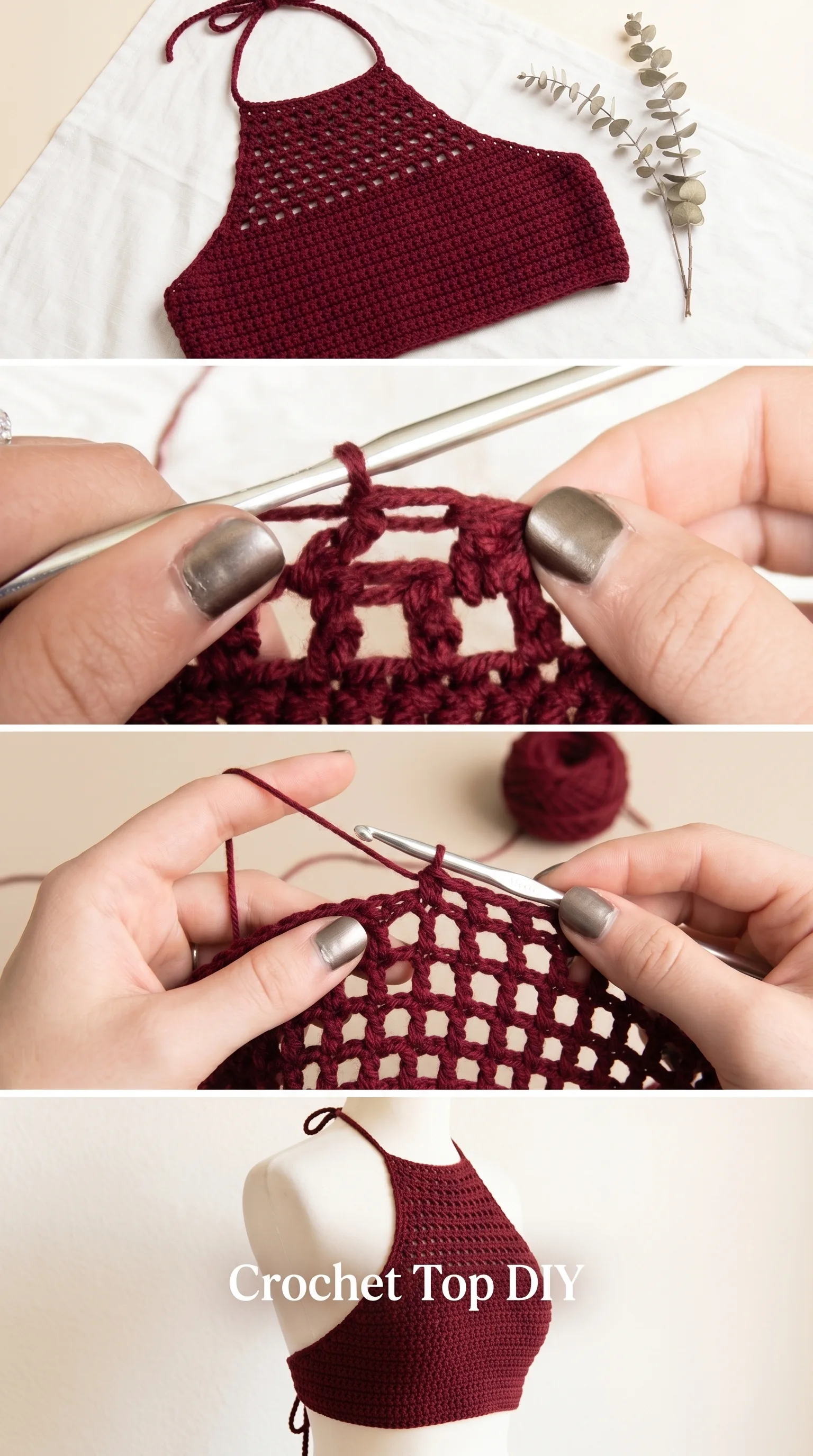 Crochet Budapest Halter Top: A Chic Summer Essential pattern