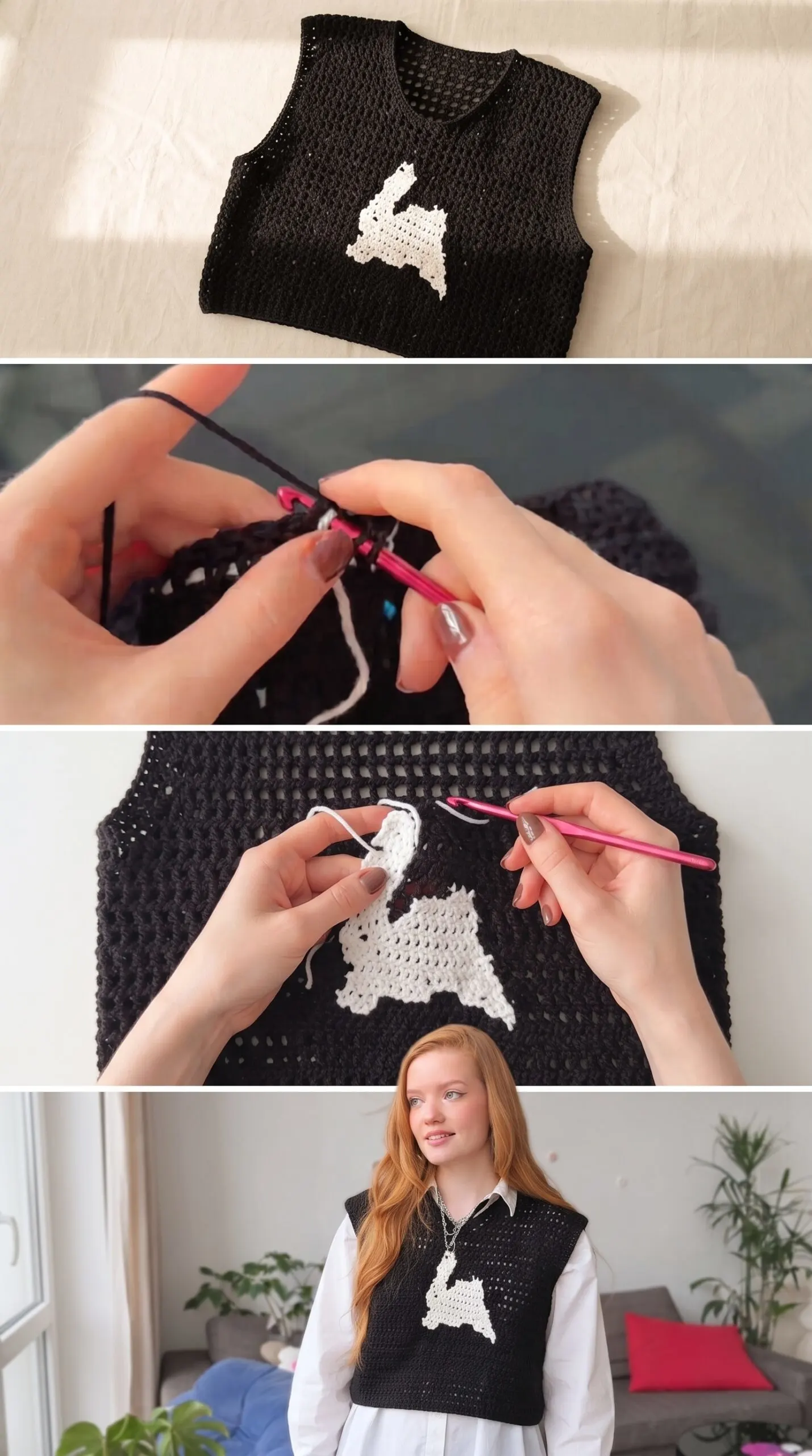 Crochet Bunny Vest: A Charming Handmade Classic pattern