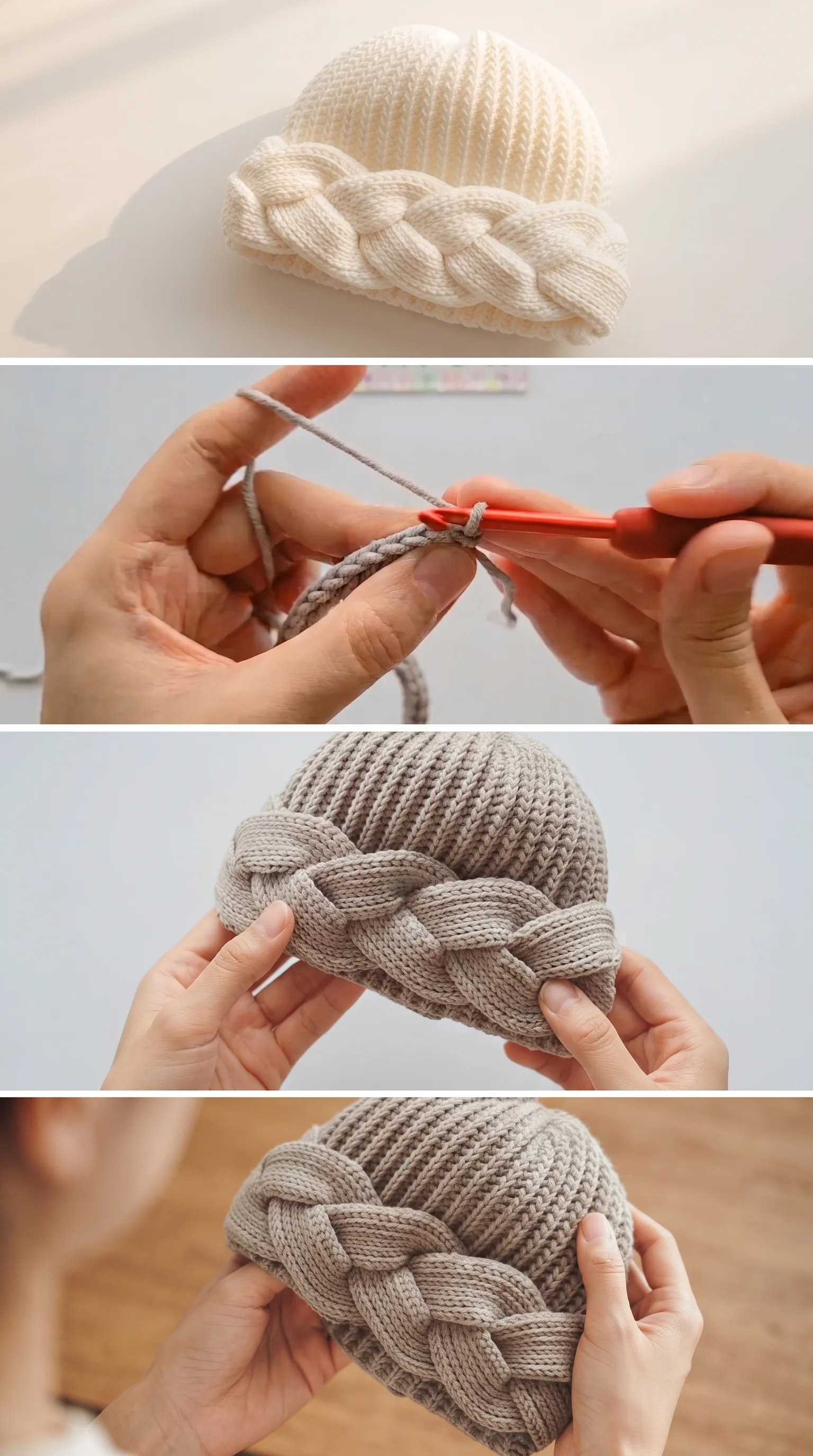 Crochet Cable Brim Hat: A Warm and Timeless Classic pattern