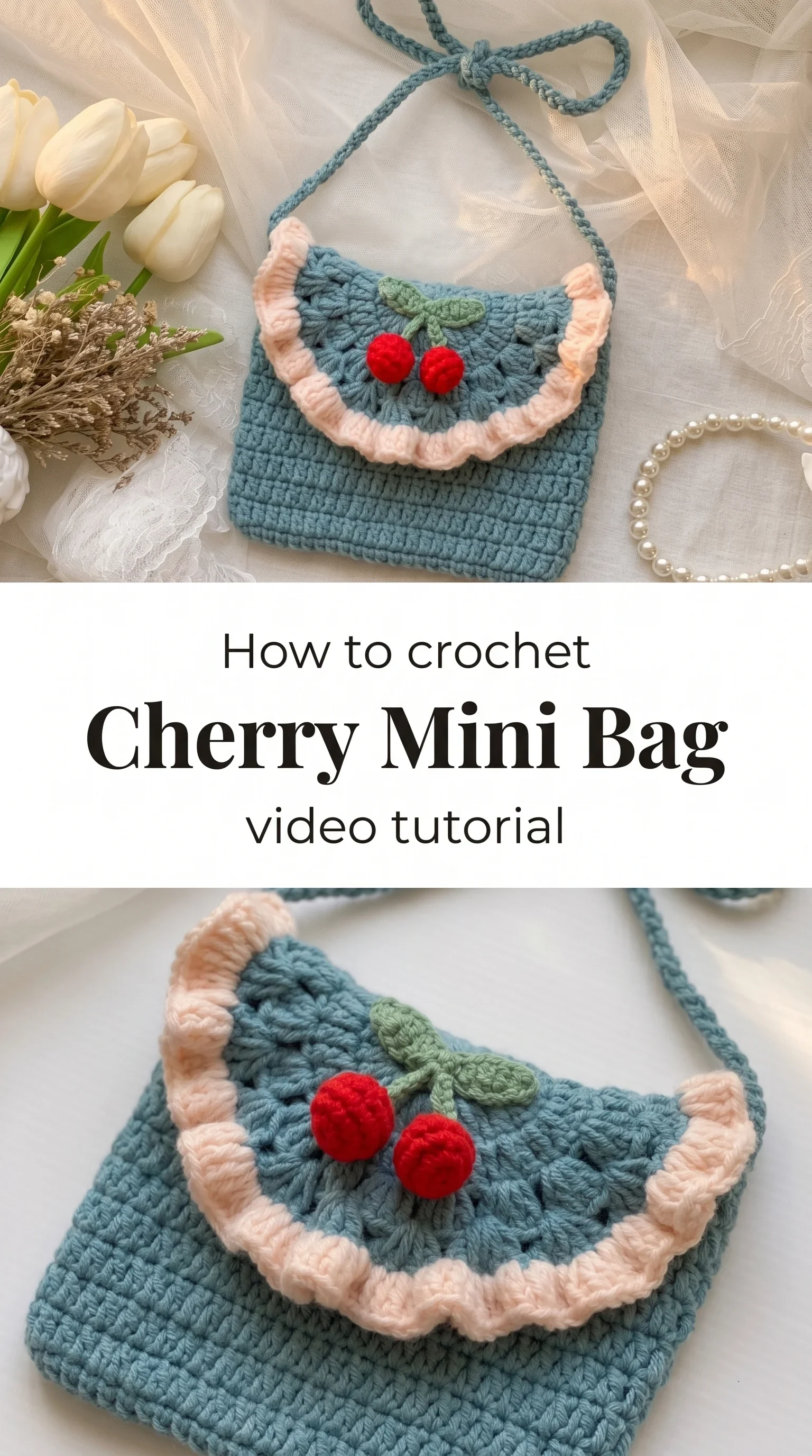 Crochet Cherry Mini Bag: A Sweet and Playful Accessory