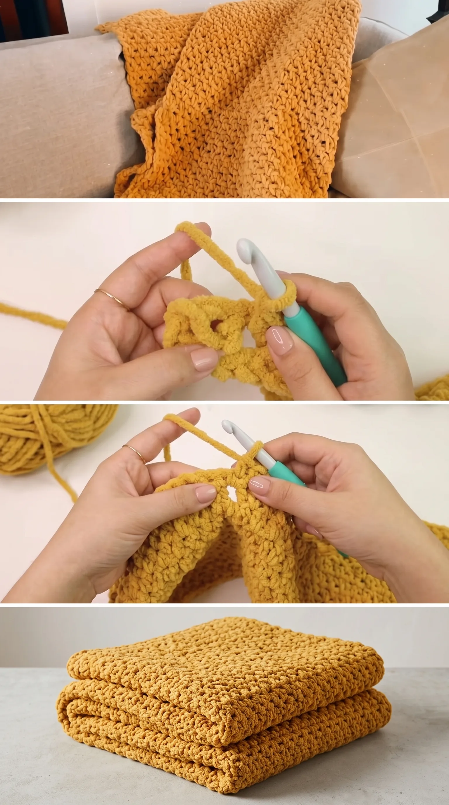 Crochet Chunky Blanket: A Cozy Must-Have Essential pattern
