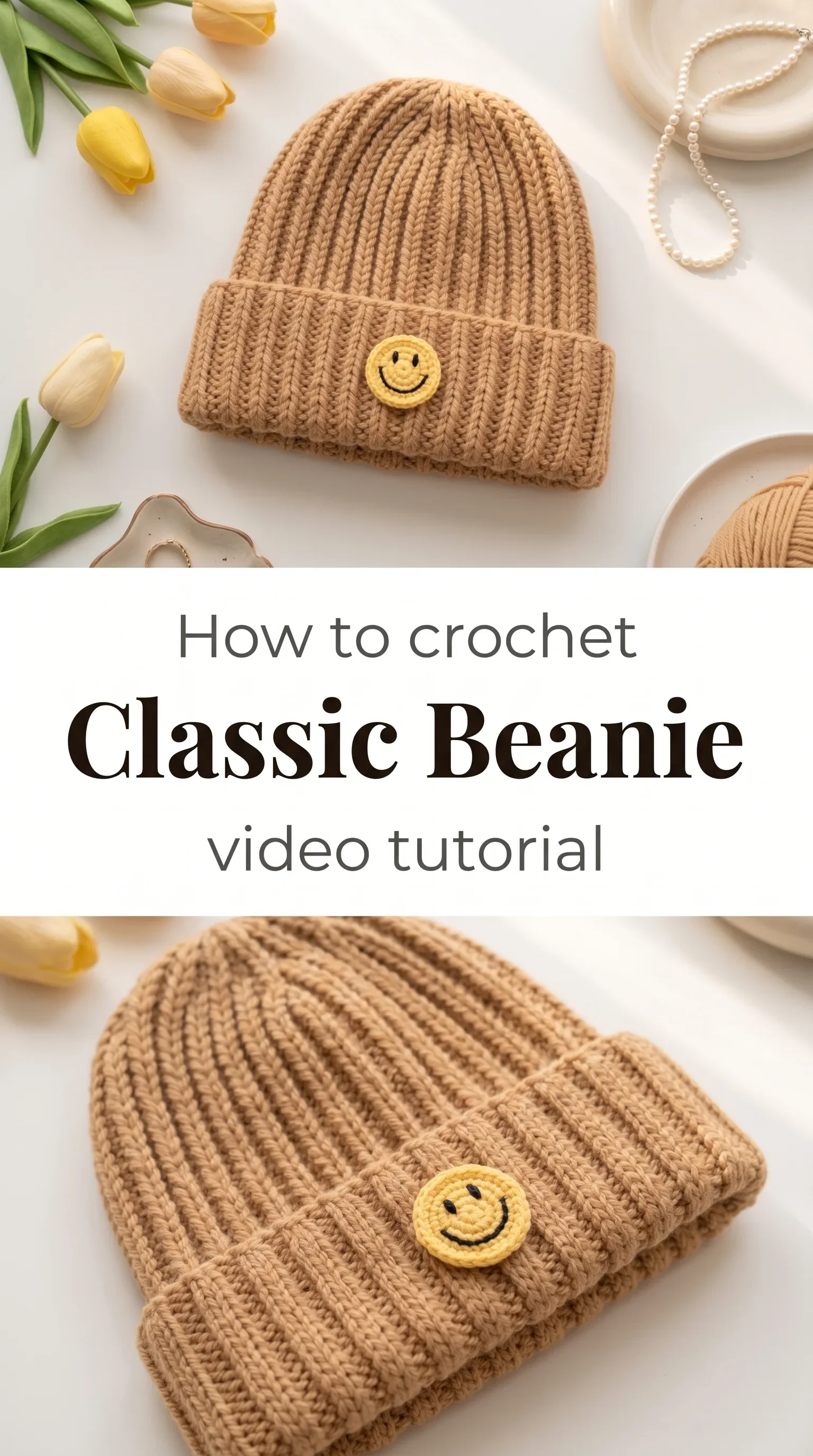 Crochet Classic Beanie: A Simple and Timeless Accessory