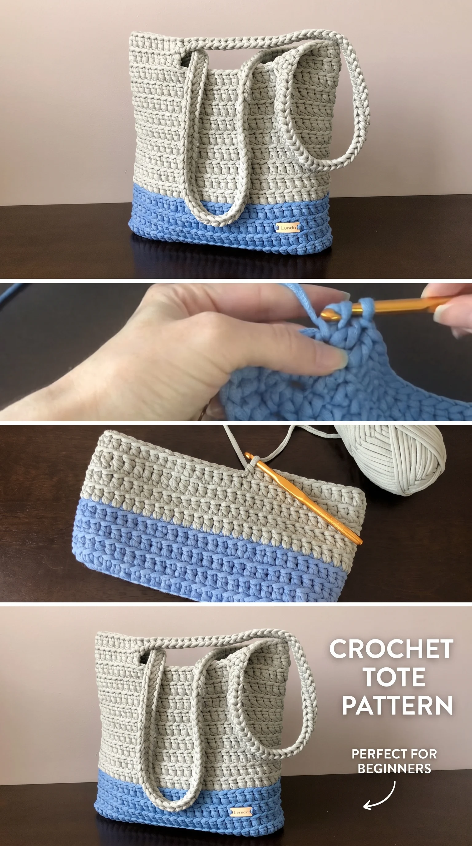 Crochet Color Block Tote: A Practical Everyday Companion pattern