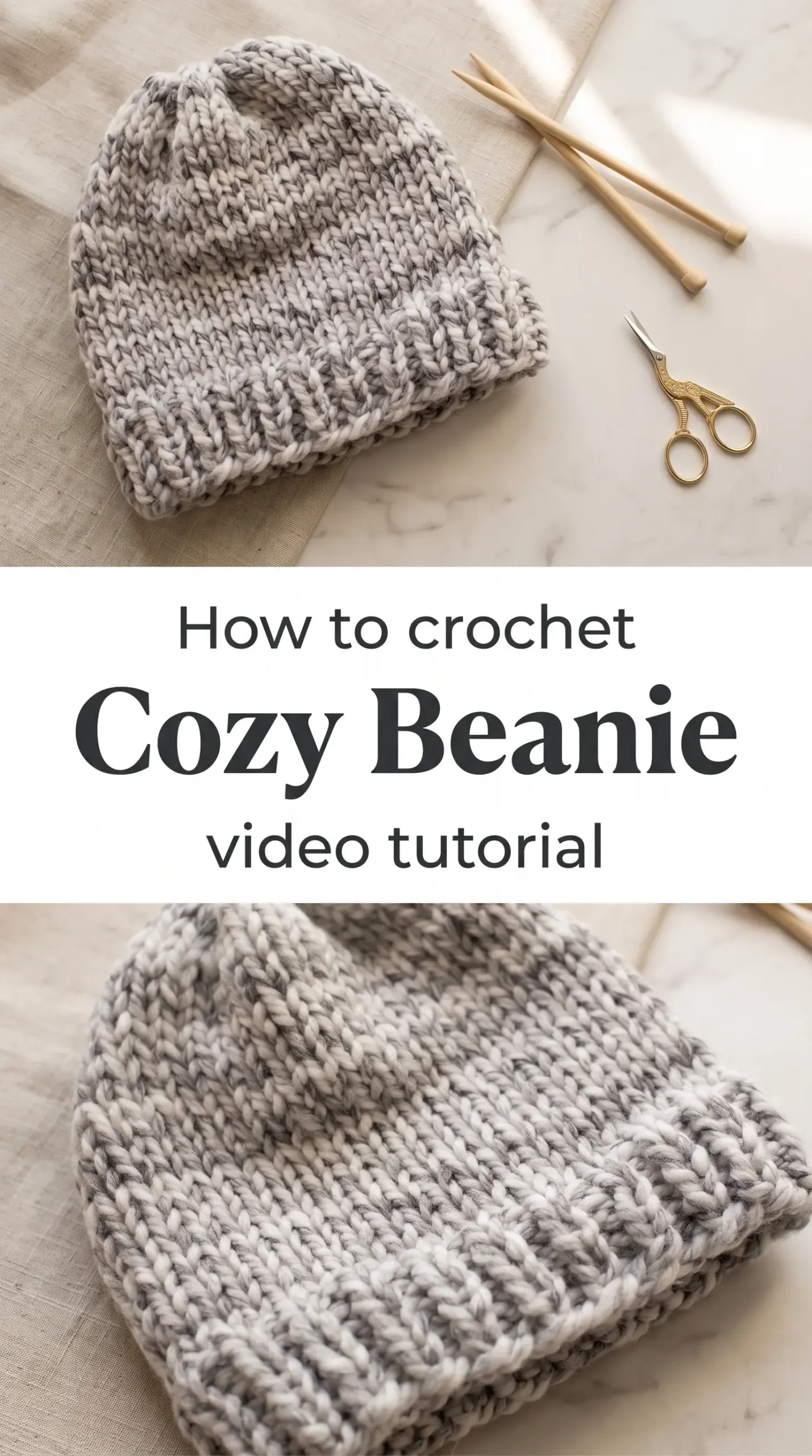 Crochet Cozy Beanie: A Warm and Timeless Essential