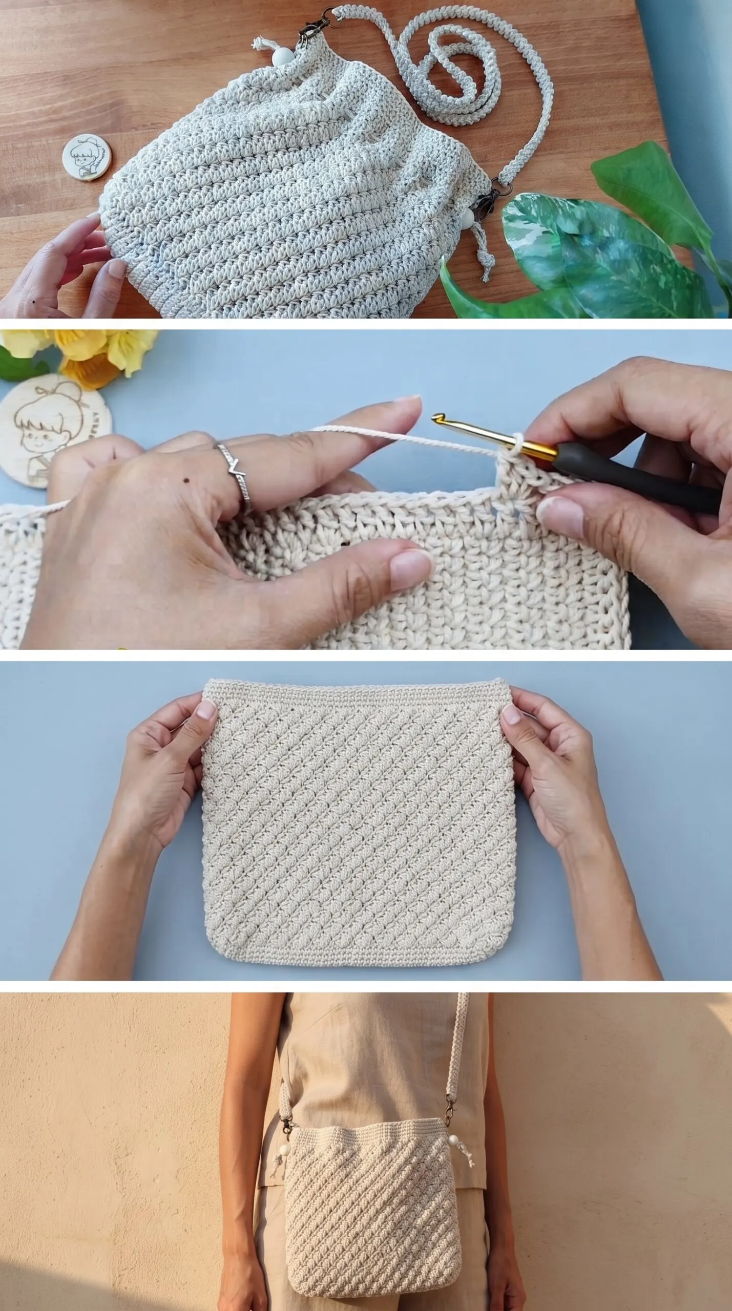 Crochet Crossbody Sling Bag: A Chic Everyday Essential pattern