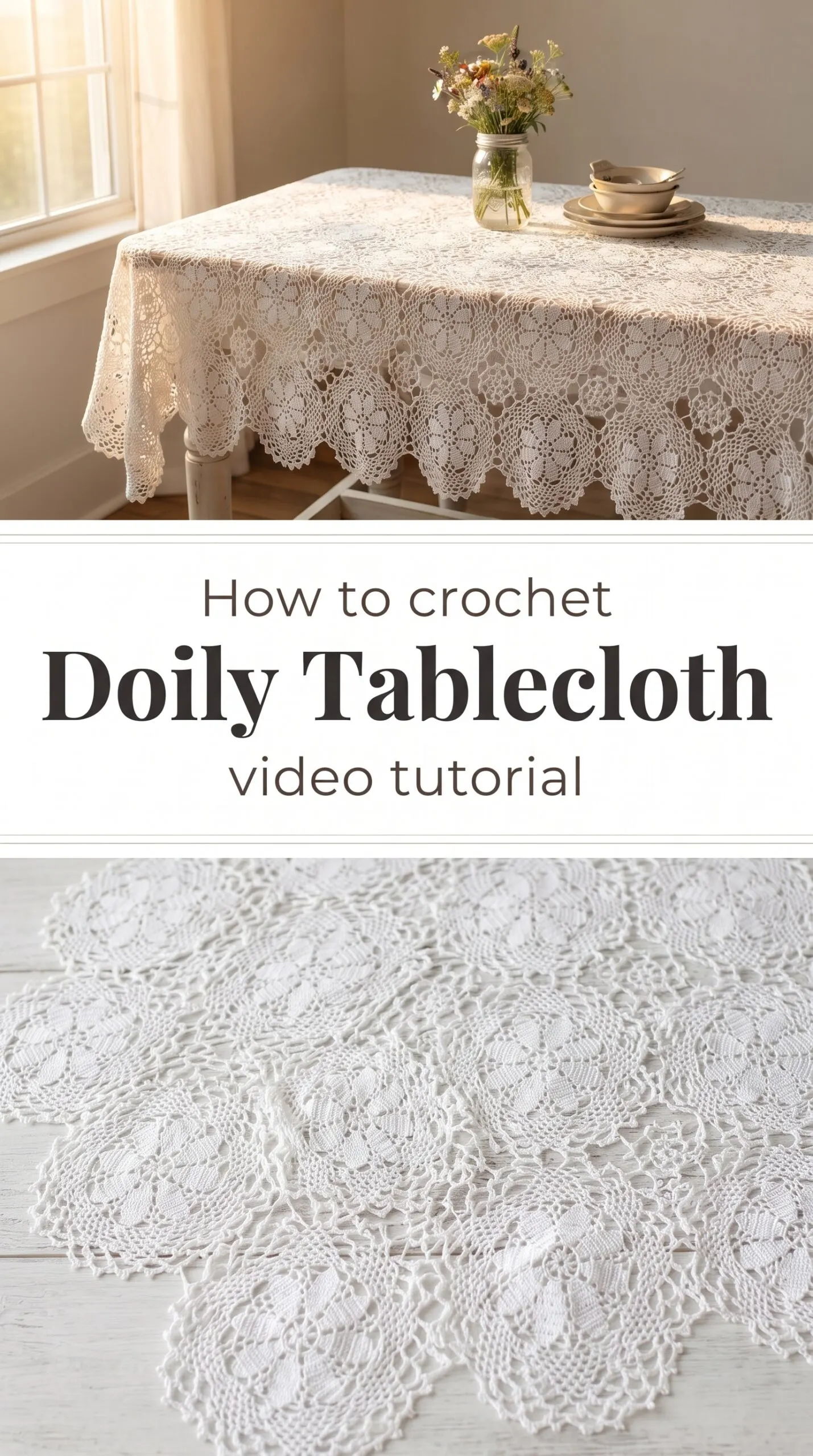 Crochet Doily Tablecloth: A Timeless Lace Treasure