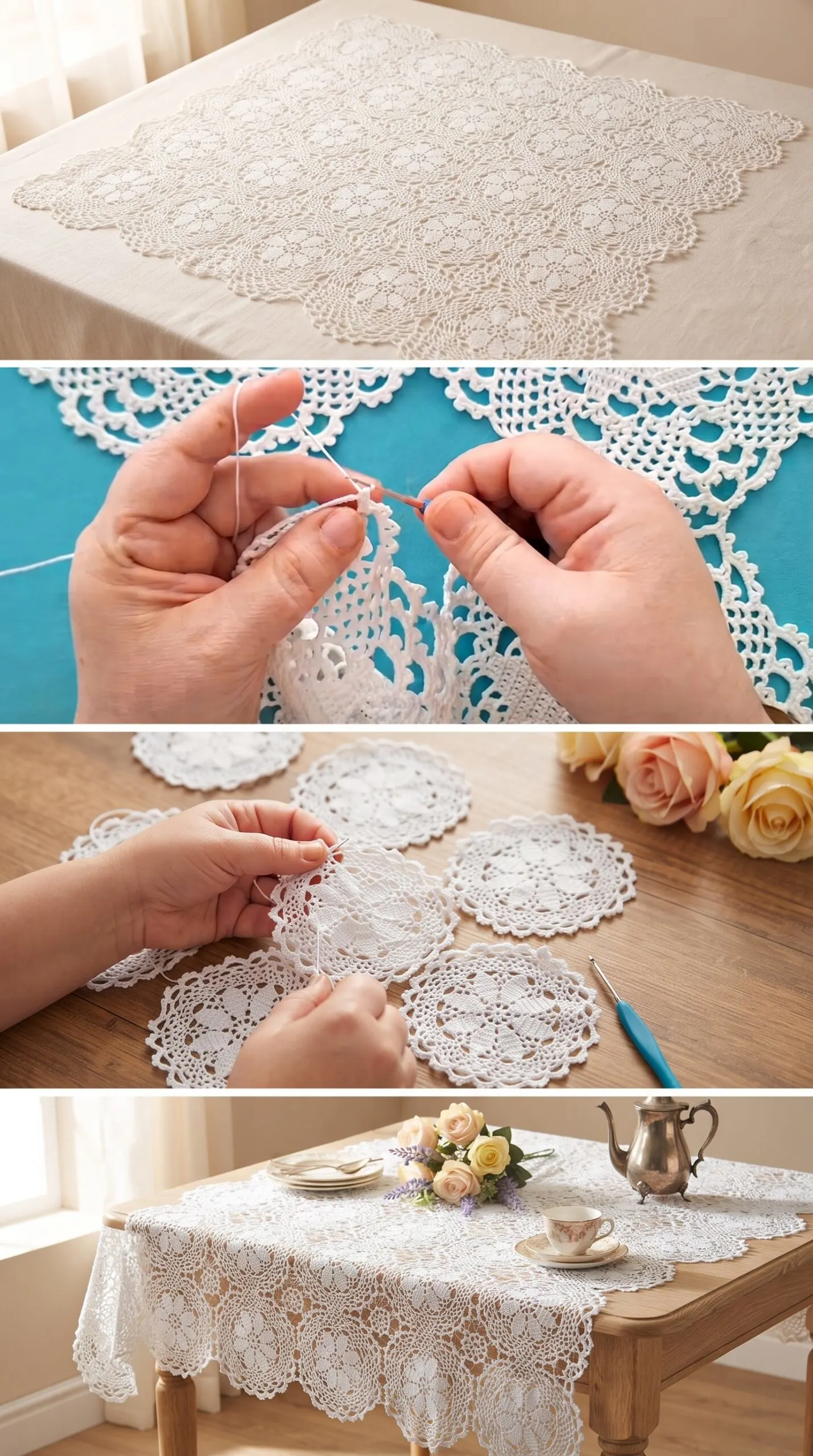 Crochet Doily Tablecloth: A Timeless Lace Treasure pattern