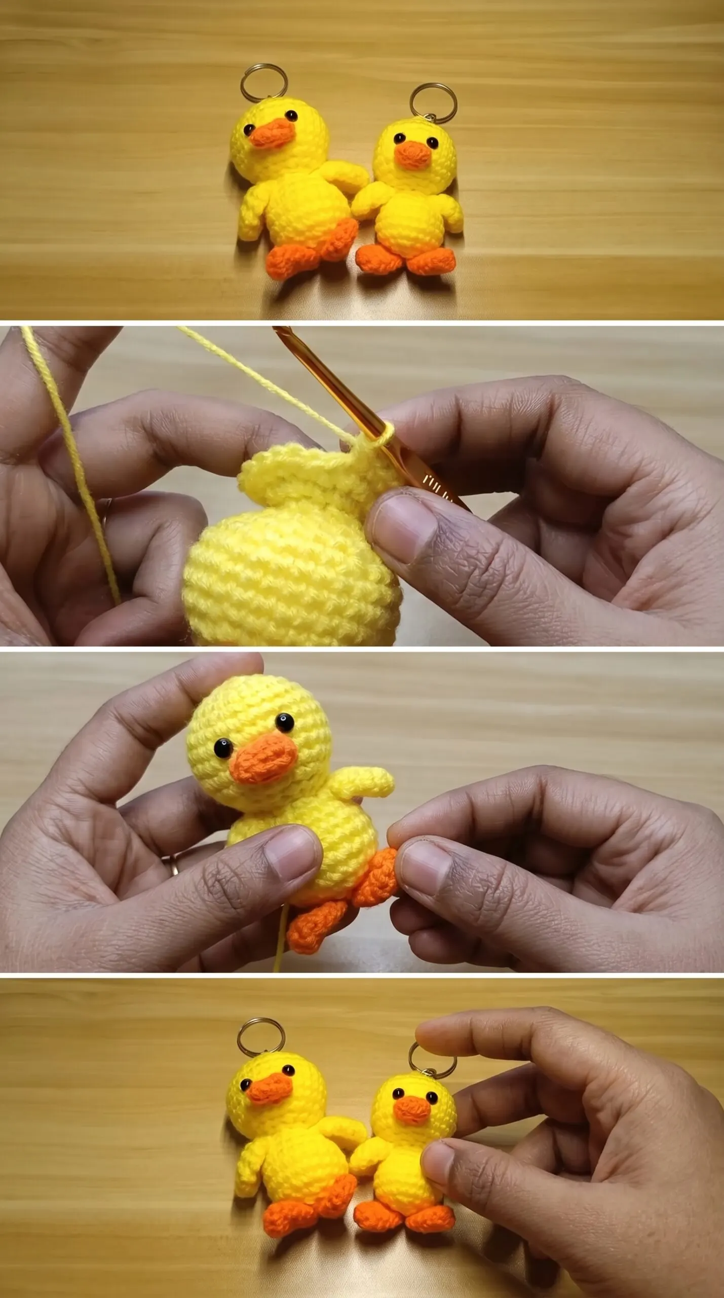 Crochet Duck Keychain: A Charming Handmade Accessory pattern