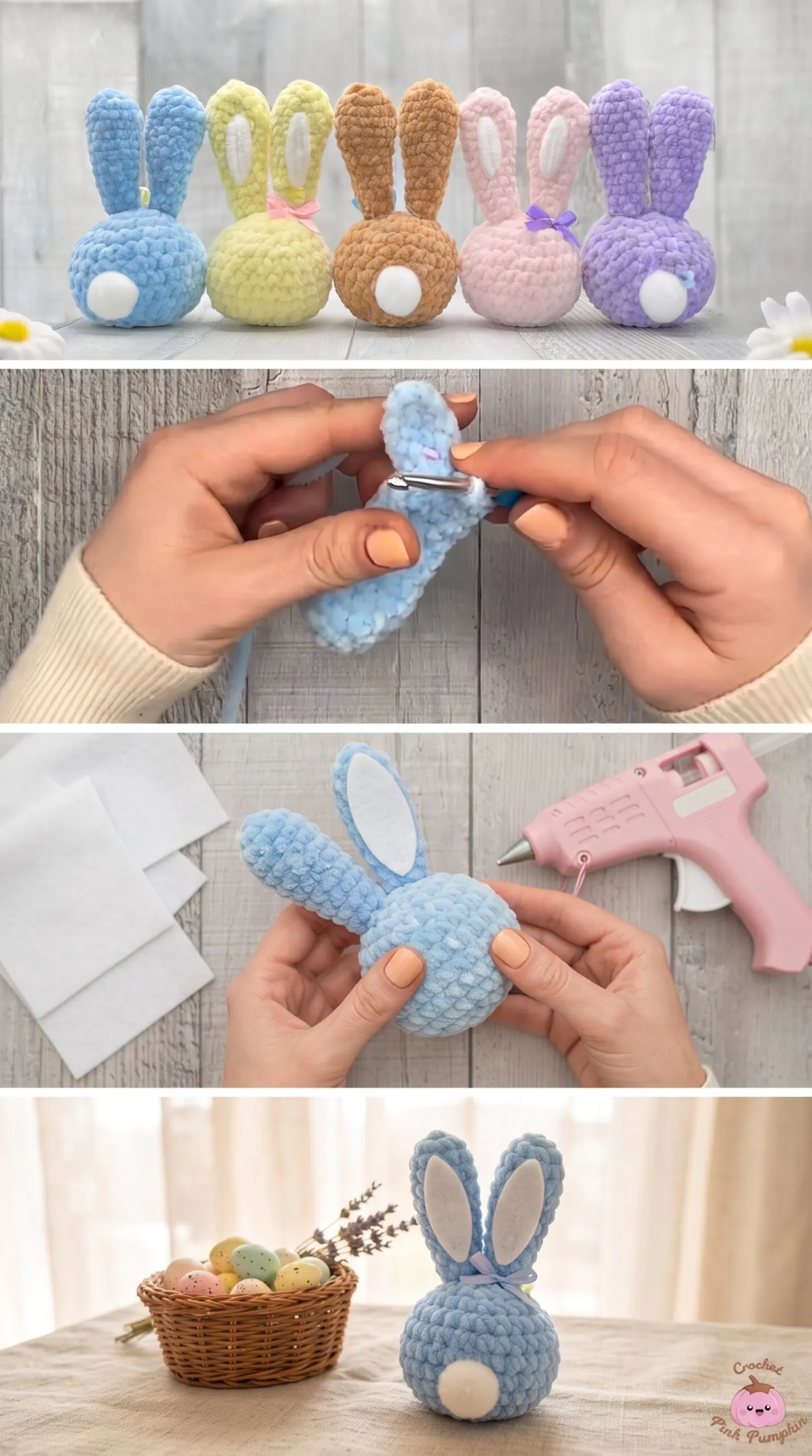 Crochet Easter Bunnies: A Charming Seasonal Delight pattern