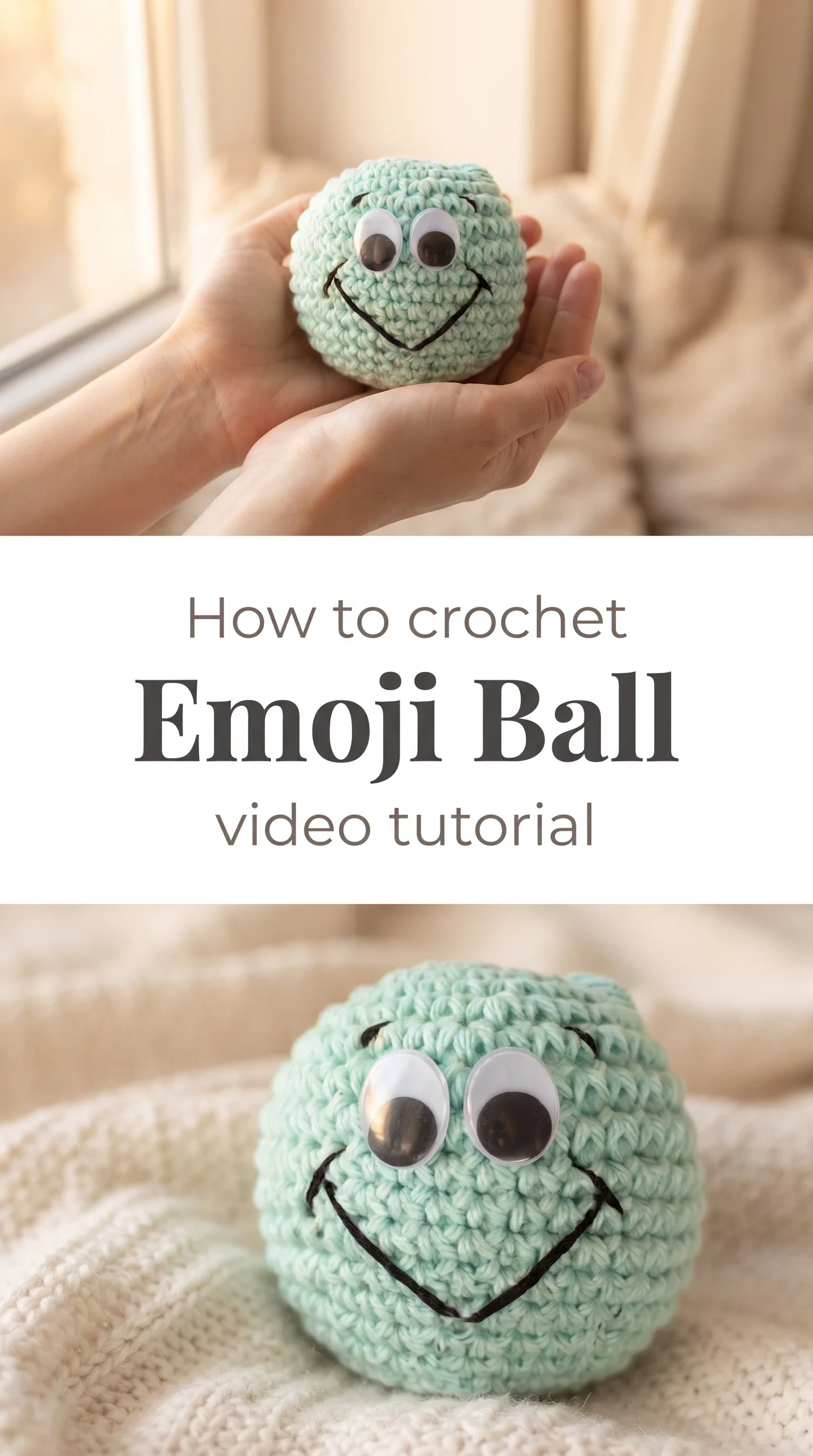 Crochet Emoji Ball: A Fun and Playful Handmade Toy