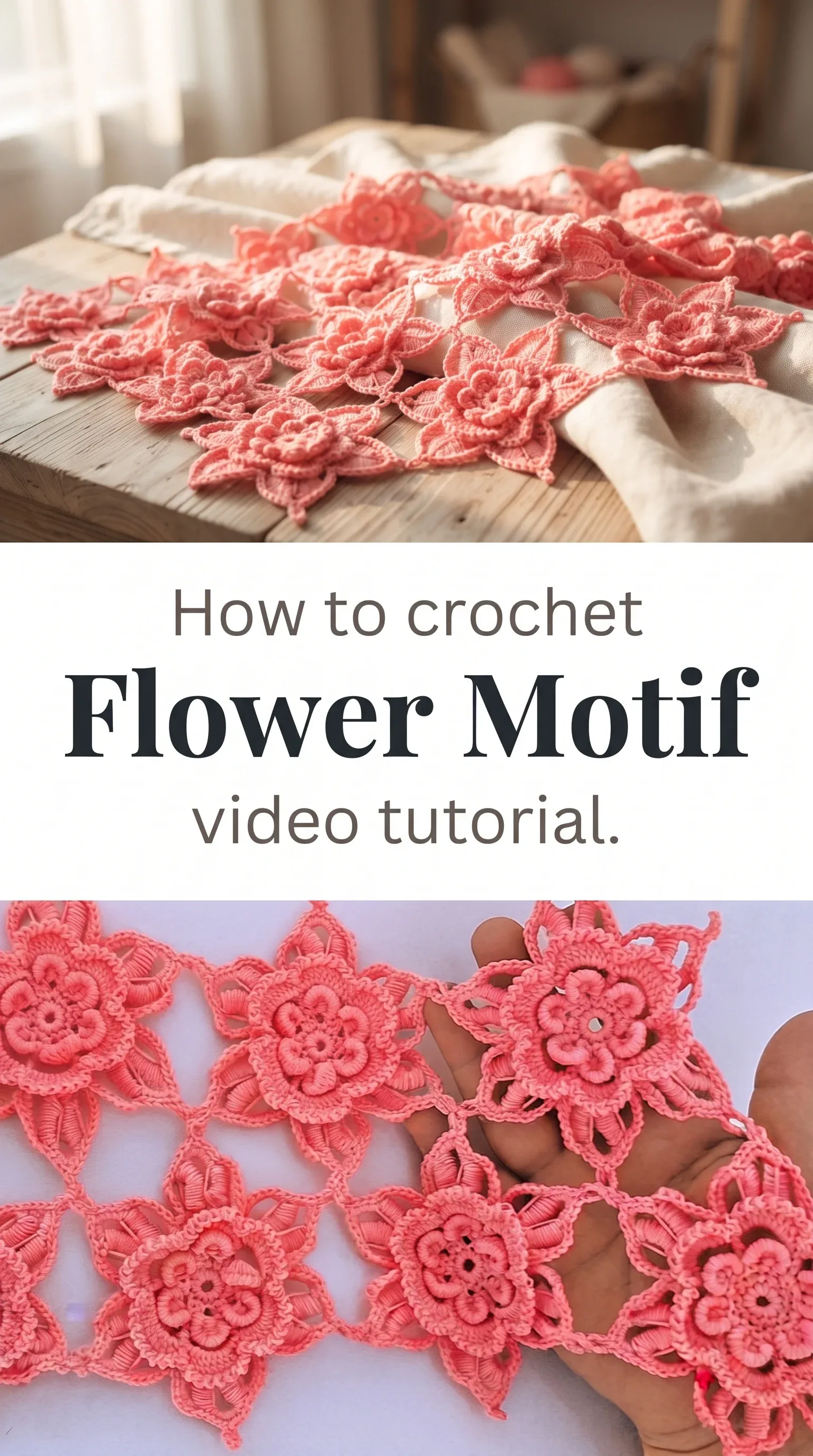 Crochet Flower Motif: A Delicate and Timeless Design
