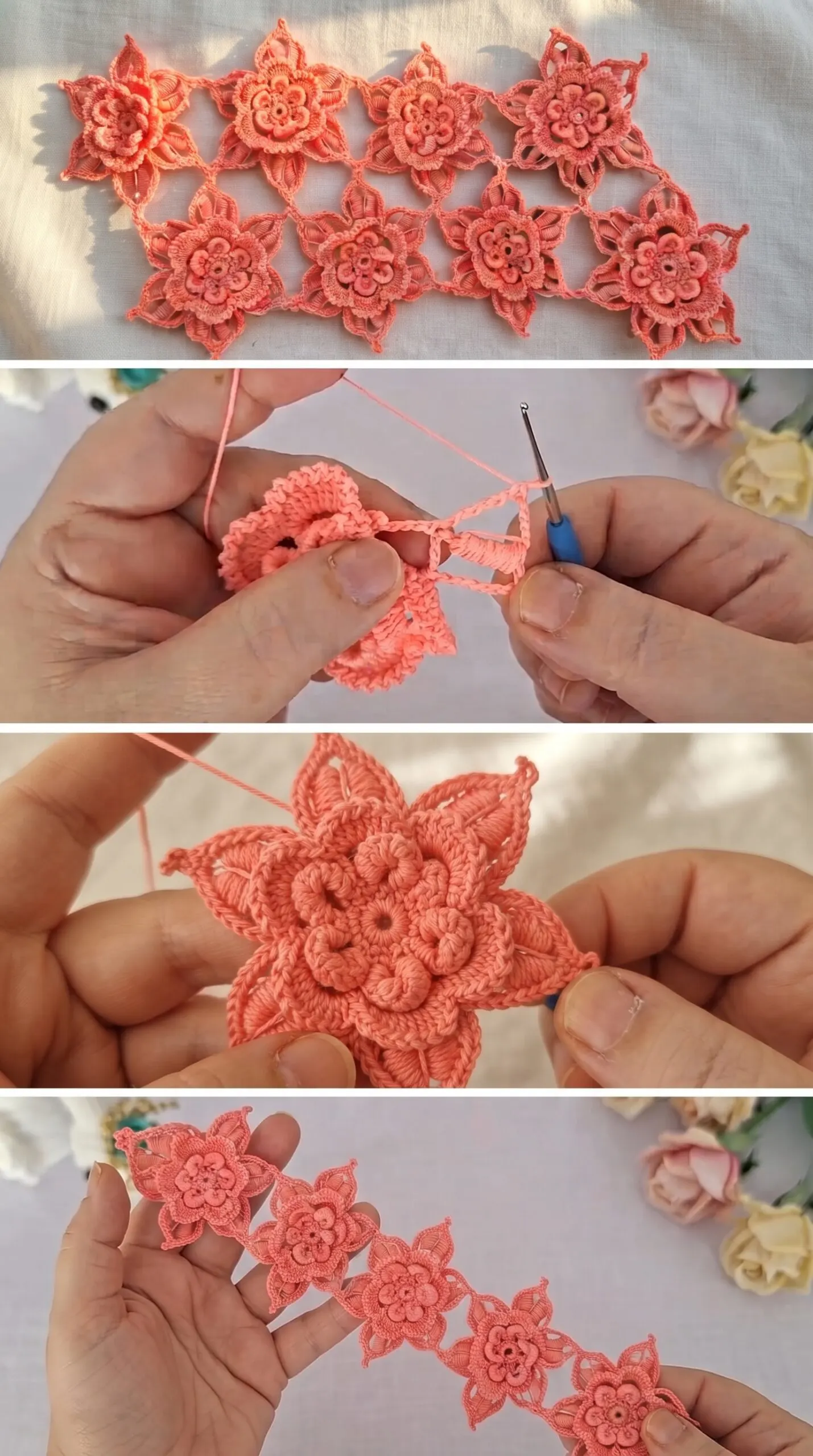 Crochet Flower Motif: A Delicate and Timeless Design pattern