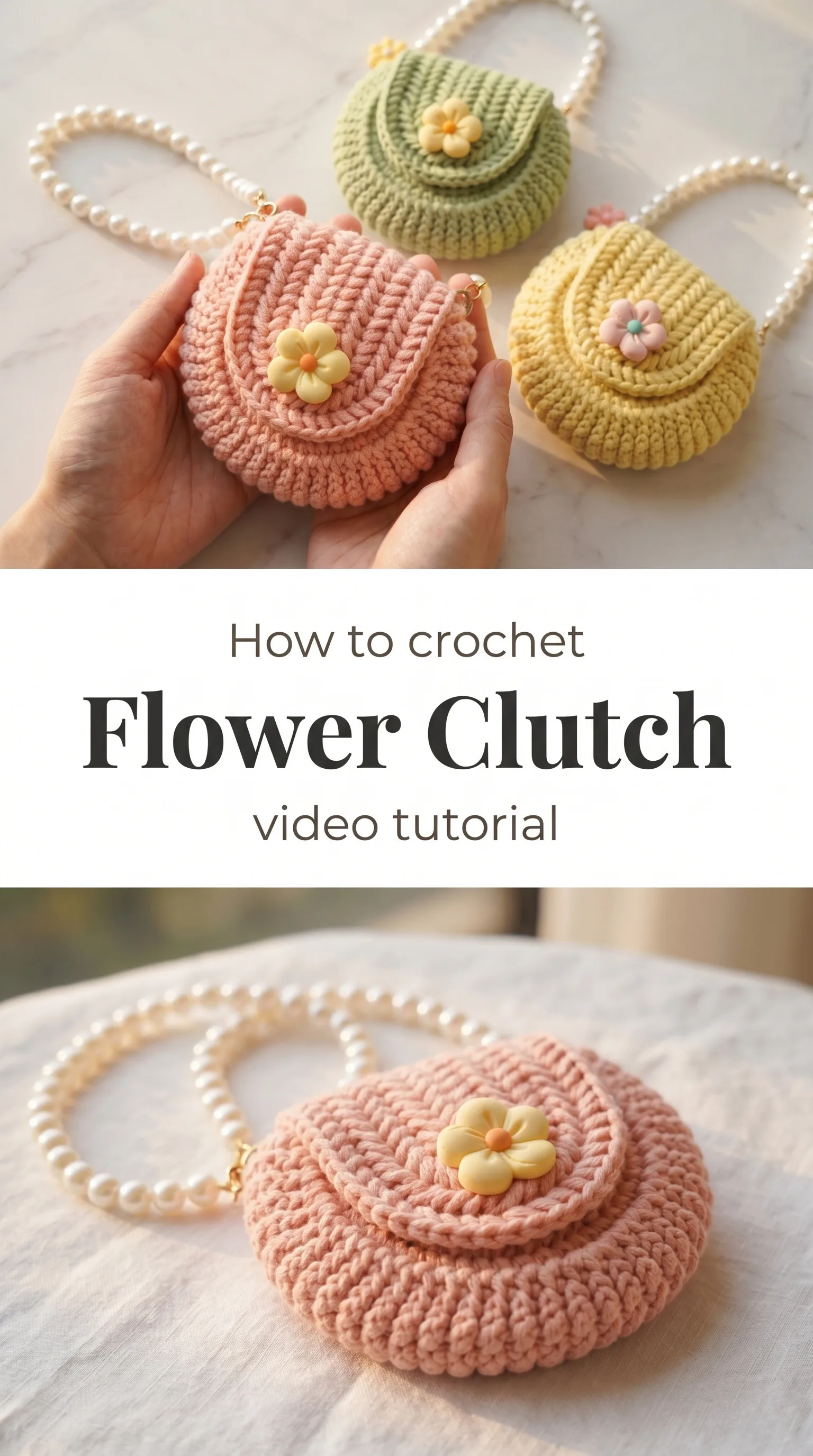 Crochet Flower Purse: A Sweet and Playful Accessory