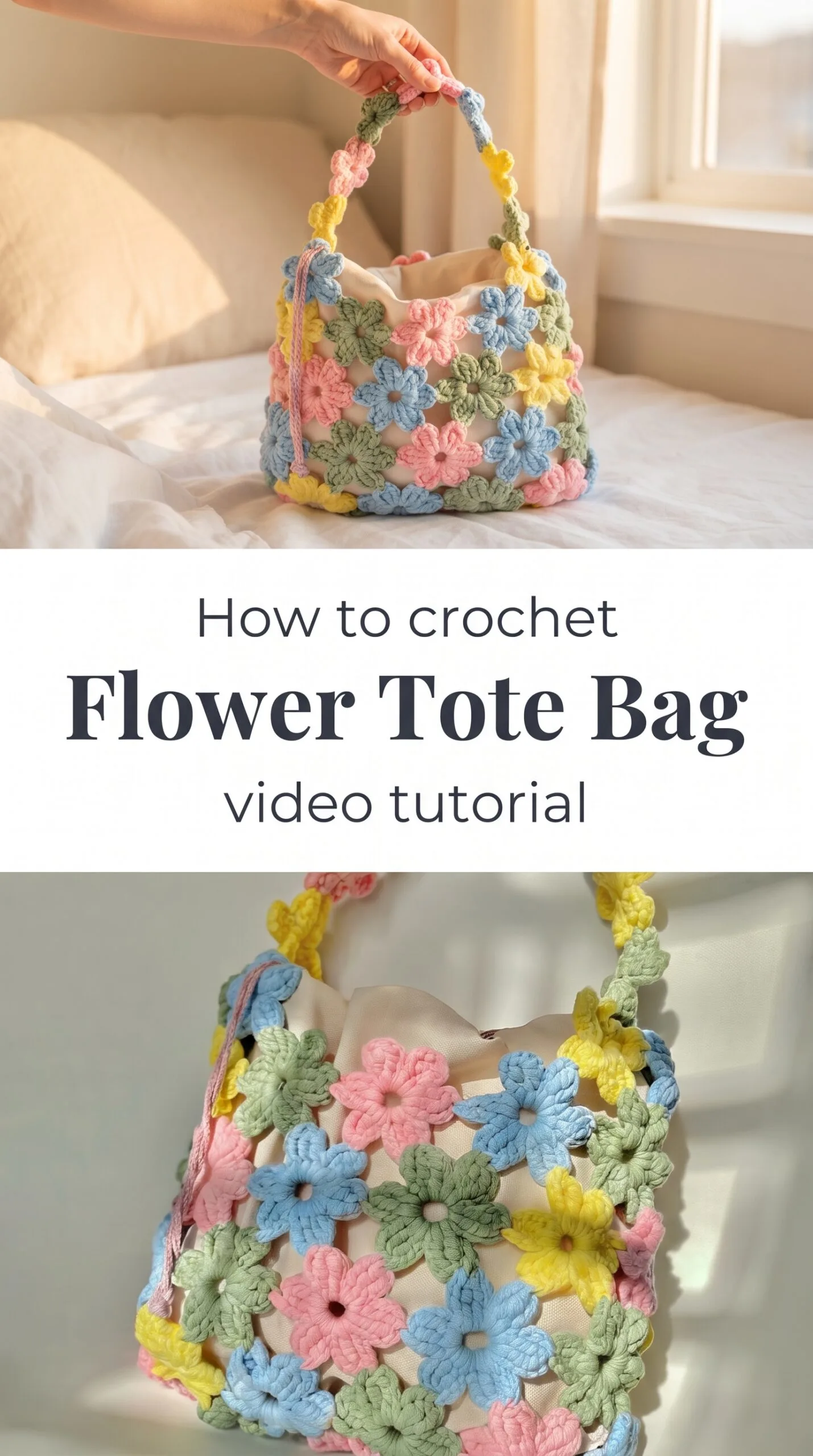 Crochet Flower Tote Bag: A Charming Boho Essential