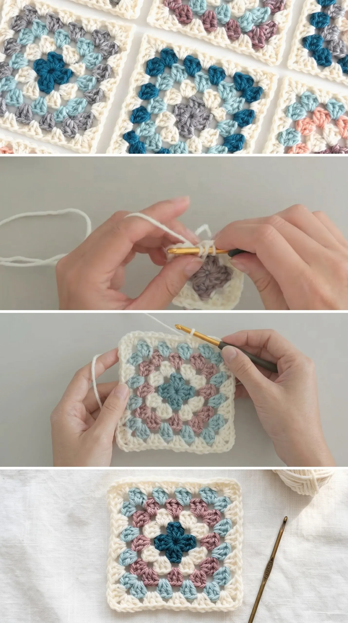 Crochet Granny Square: A Timeless Classic Motif pattern