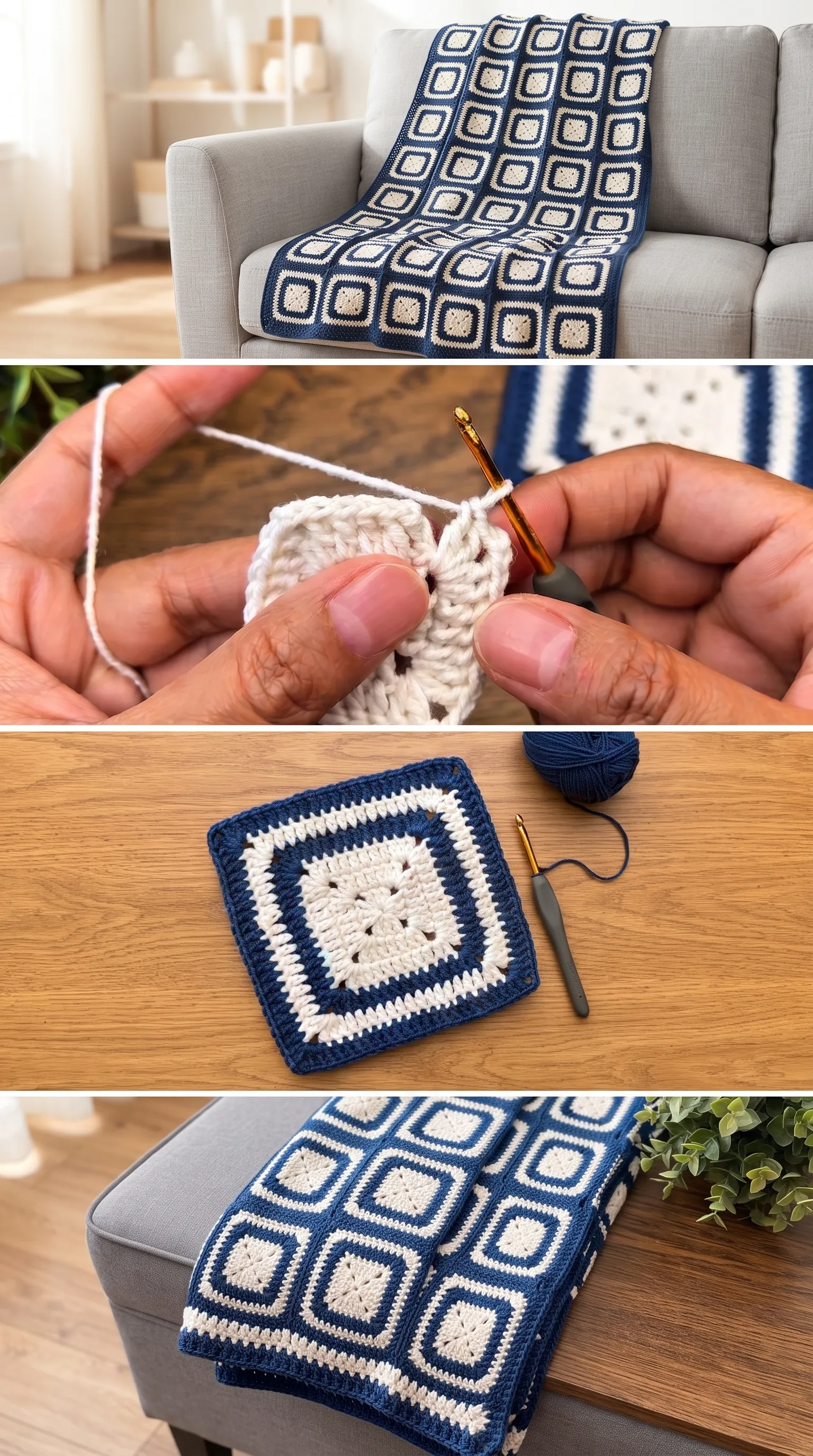 Crochet Granny Square Blanket: A Timeless Classic pattern
