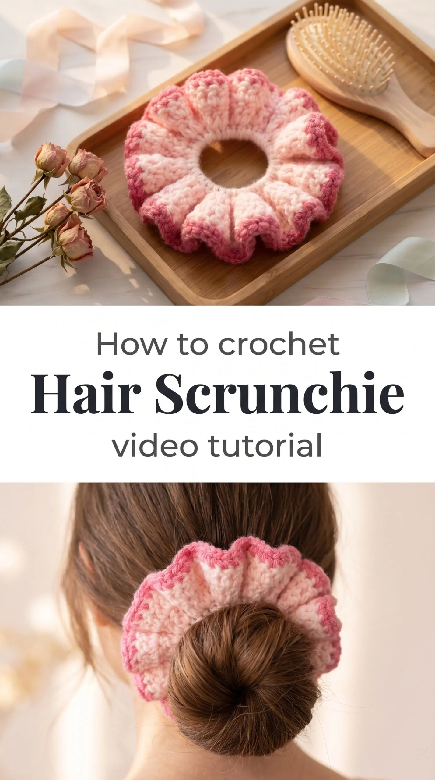 Crochet Hair Scrunchie: A Sweet and Playful Accessory