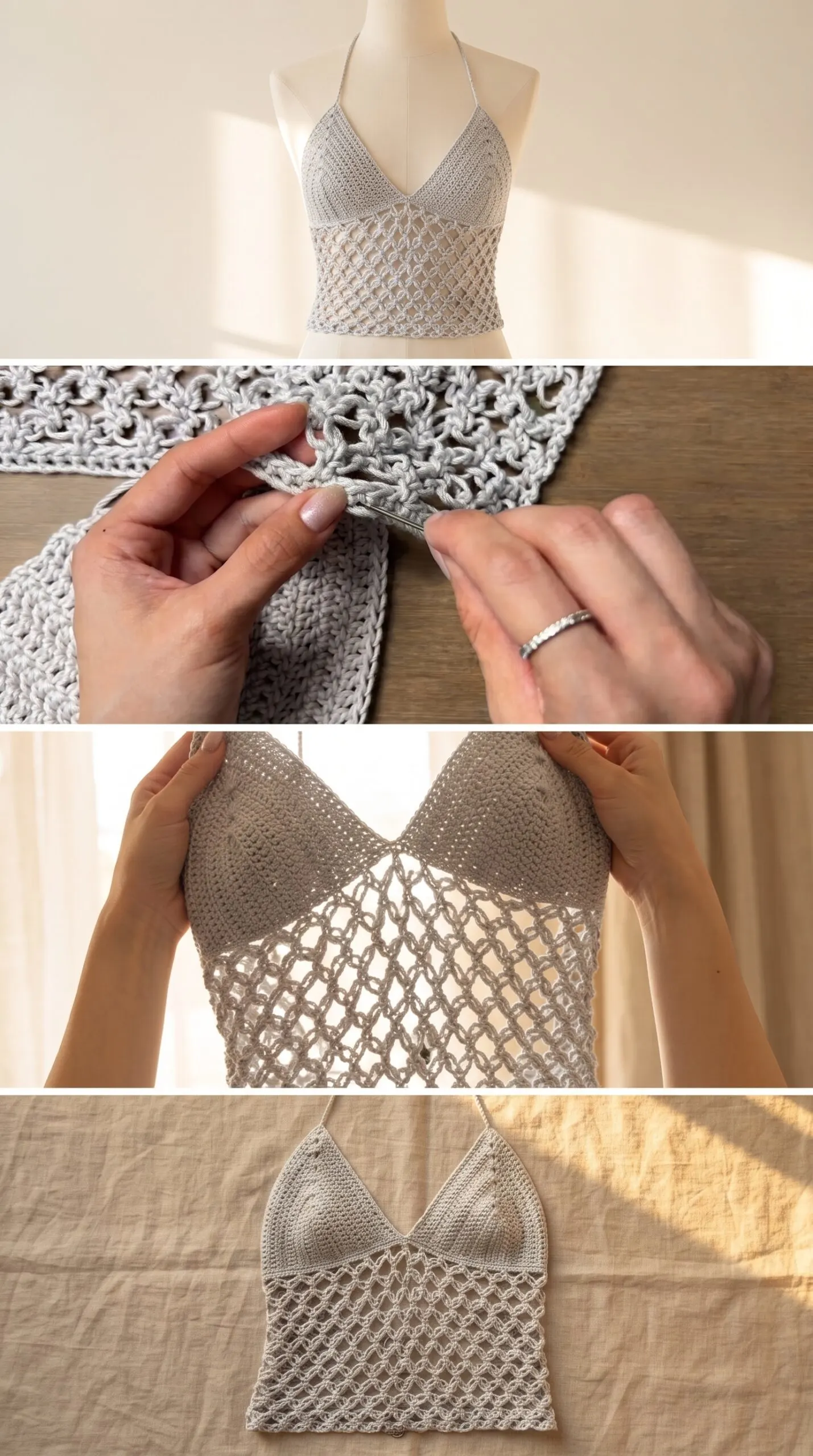 Crochet Halter Top: A Breezy Summer Essential pattern