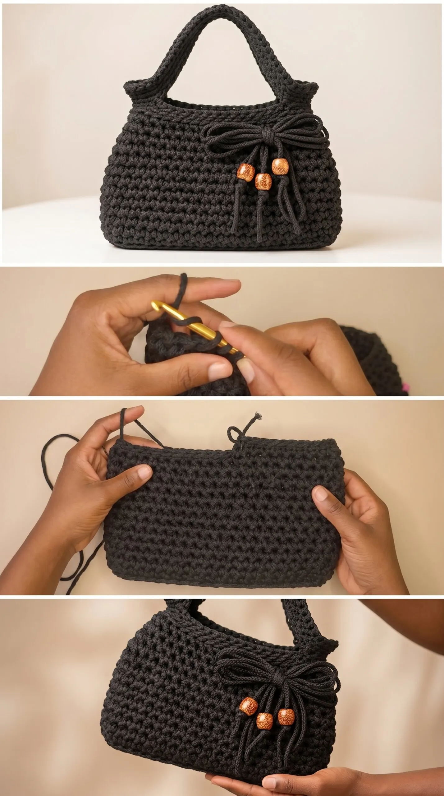 Crochet Handbag: A Chic and Timeless Accessory pattern