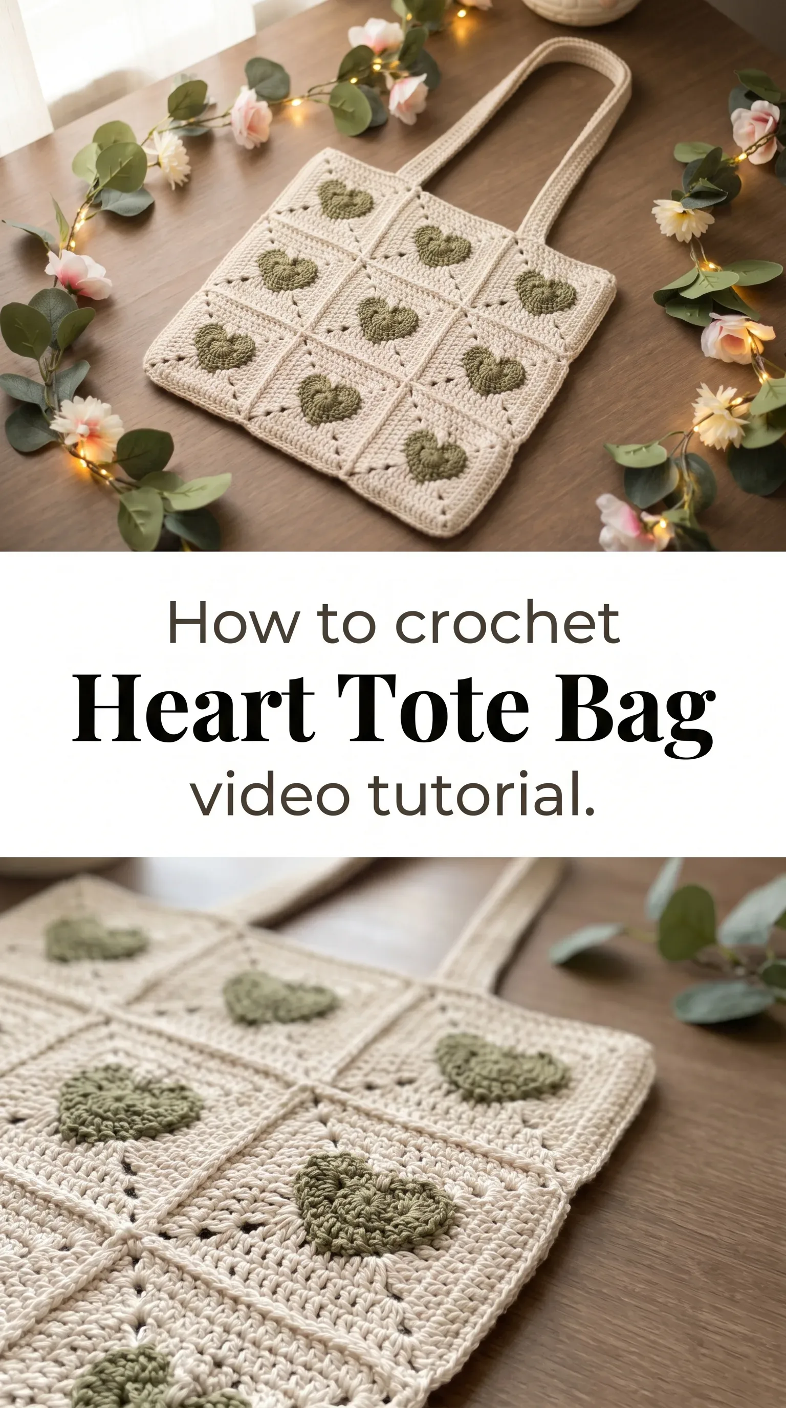 Crochet Heart Tote Bag: A Charming Handmade Essential