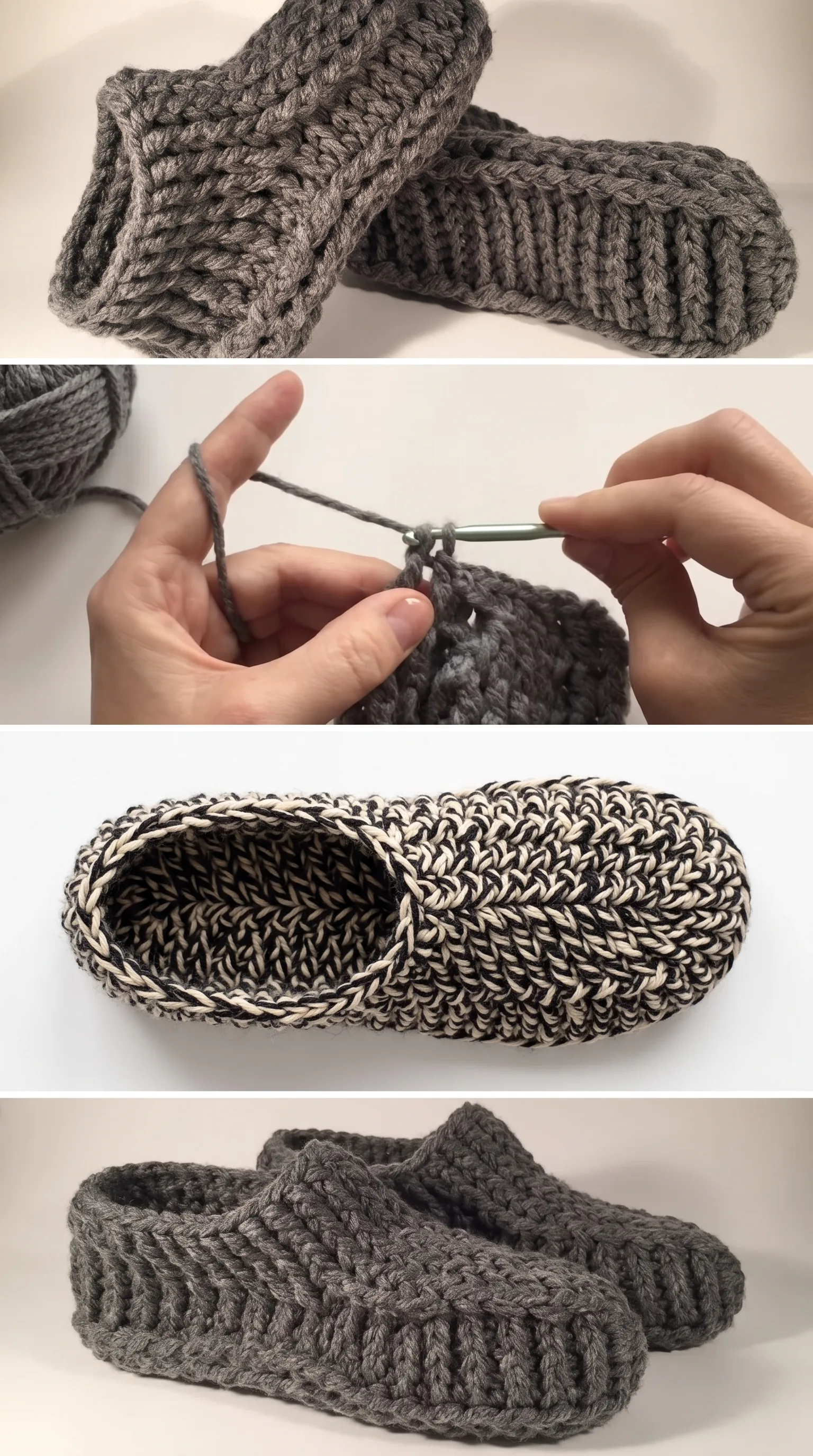 Crochet House Slippers: A Warm and Cozy Essential pattern