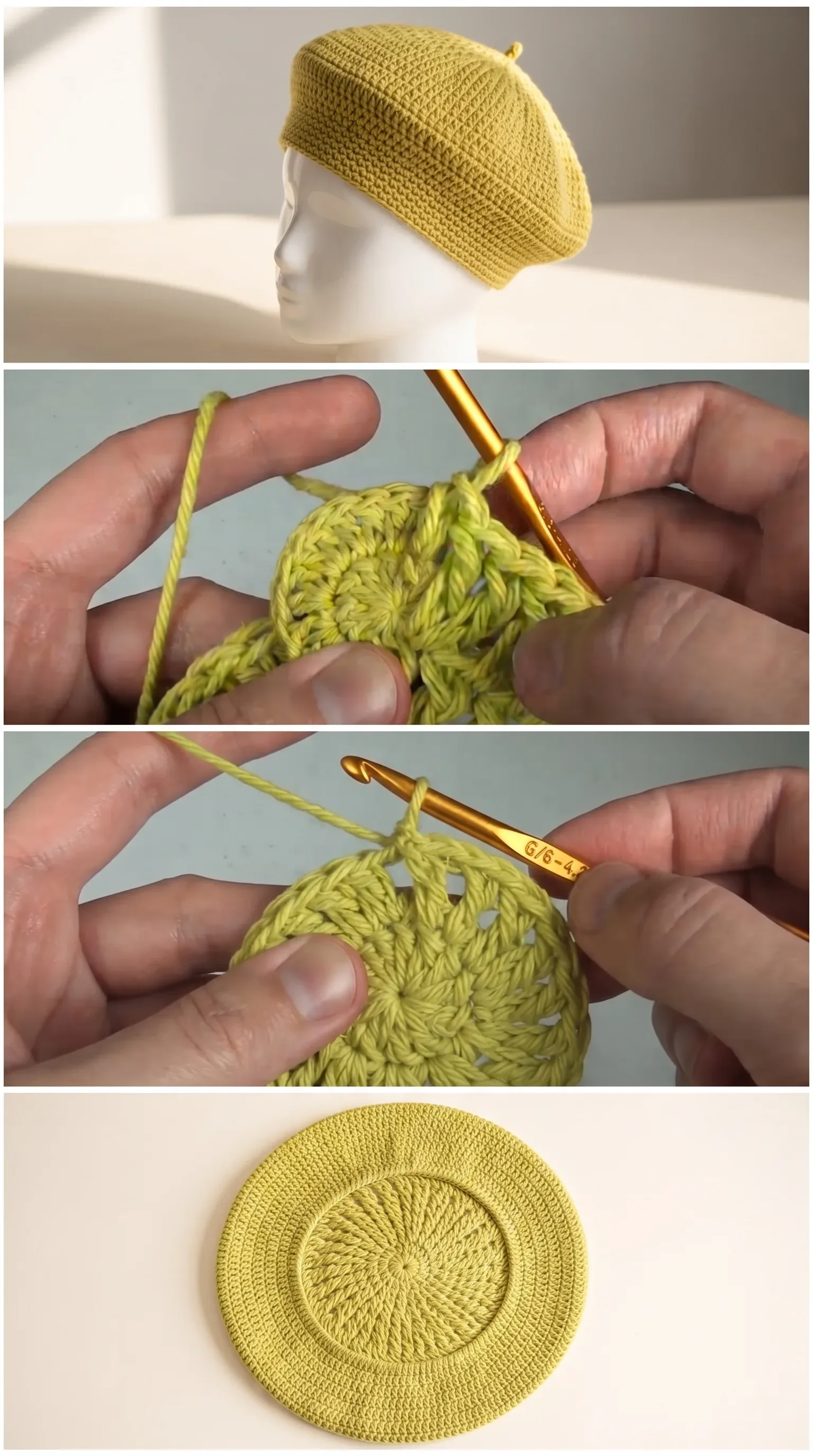 Crochet Irish Beret: A Chic and Timeless Classic pattern