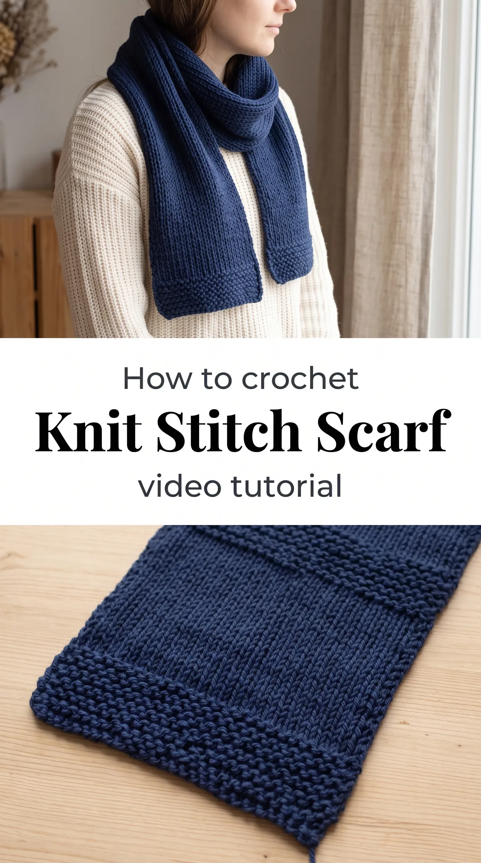 Crochet Knit Stitch Scarf: A Classic Timeless Wrap