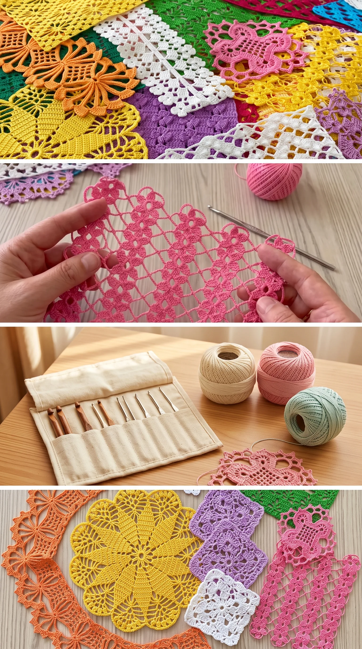 Crochet Lace Collection: A Vibrant and Timeless Art pattern