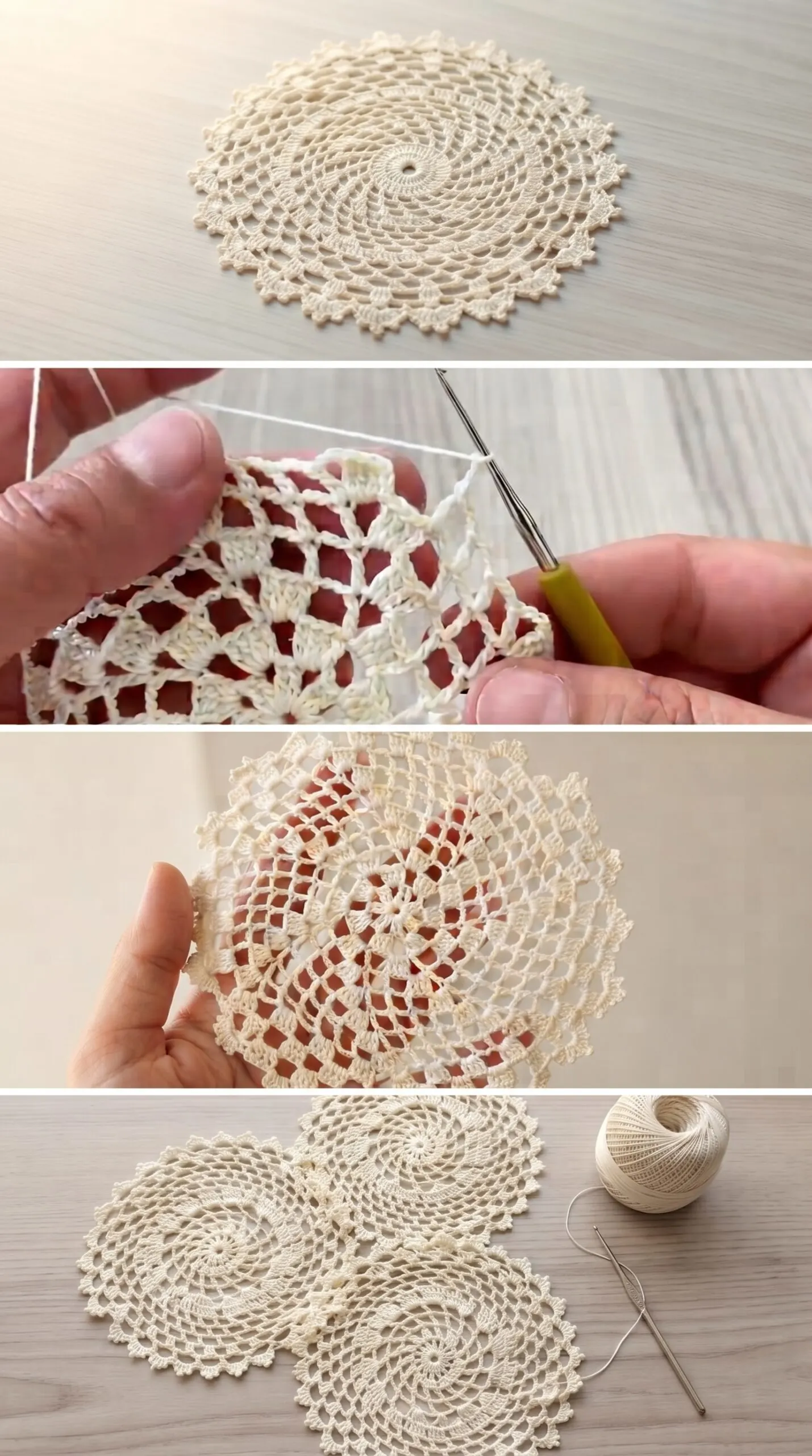 Crochet Lace Doily: A Timeless Decorative Accent pattern