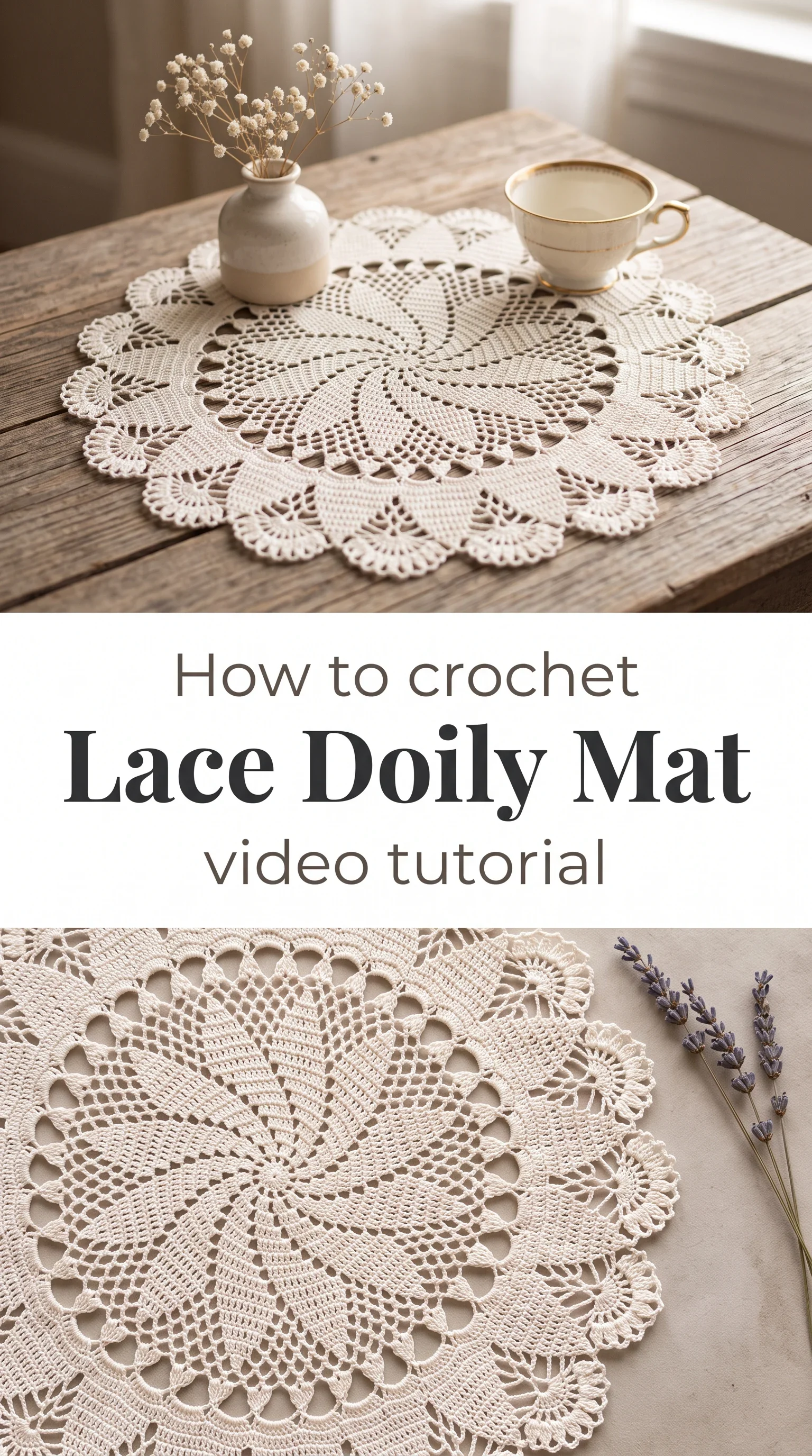 Crochet Lace Doily Mat: A Delicate Timeless Accent