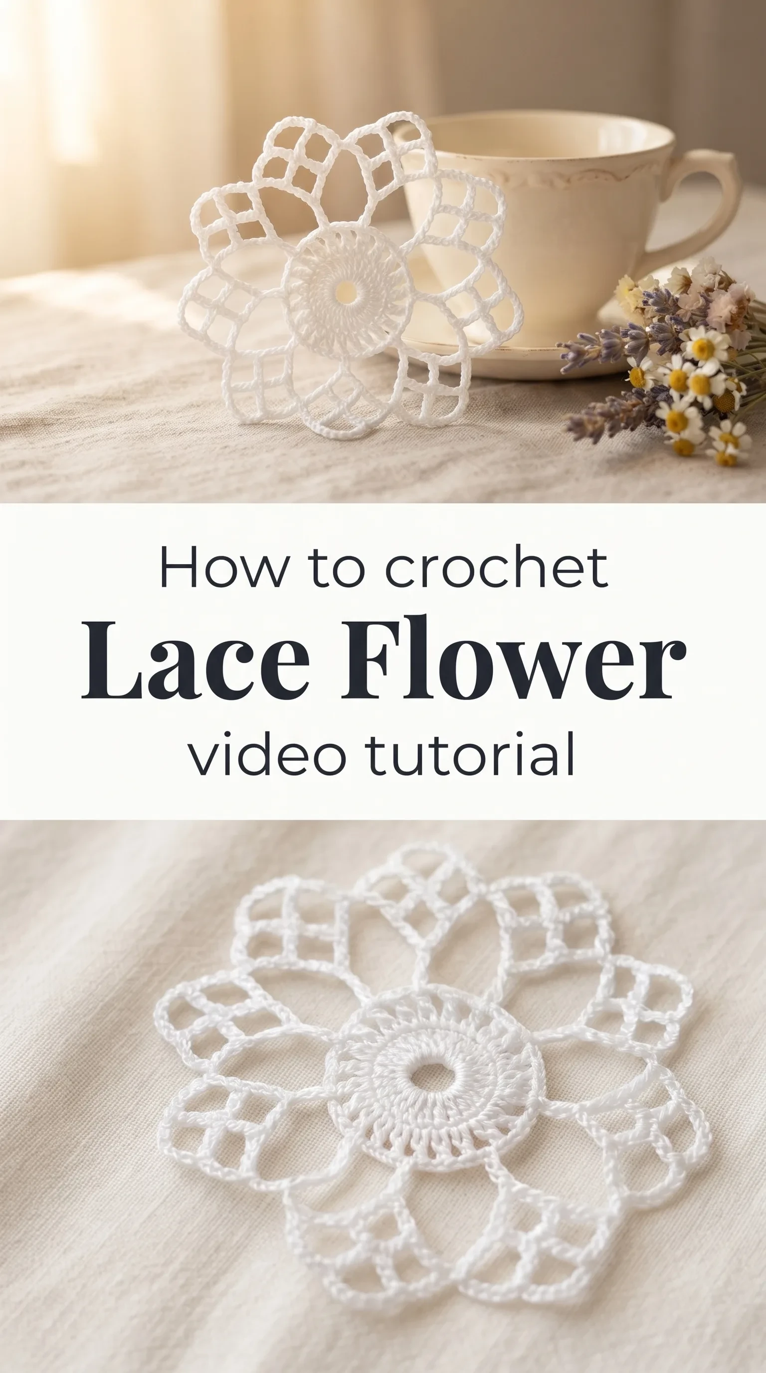 Crochet Lace Flower: A Delicate Timeless Accent