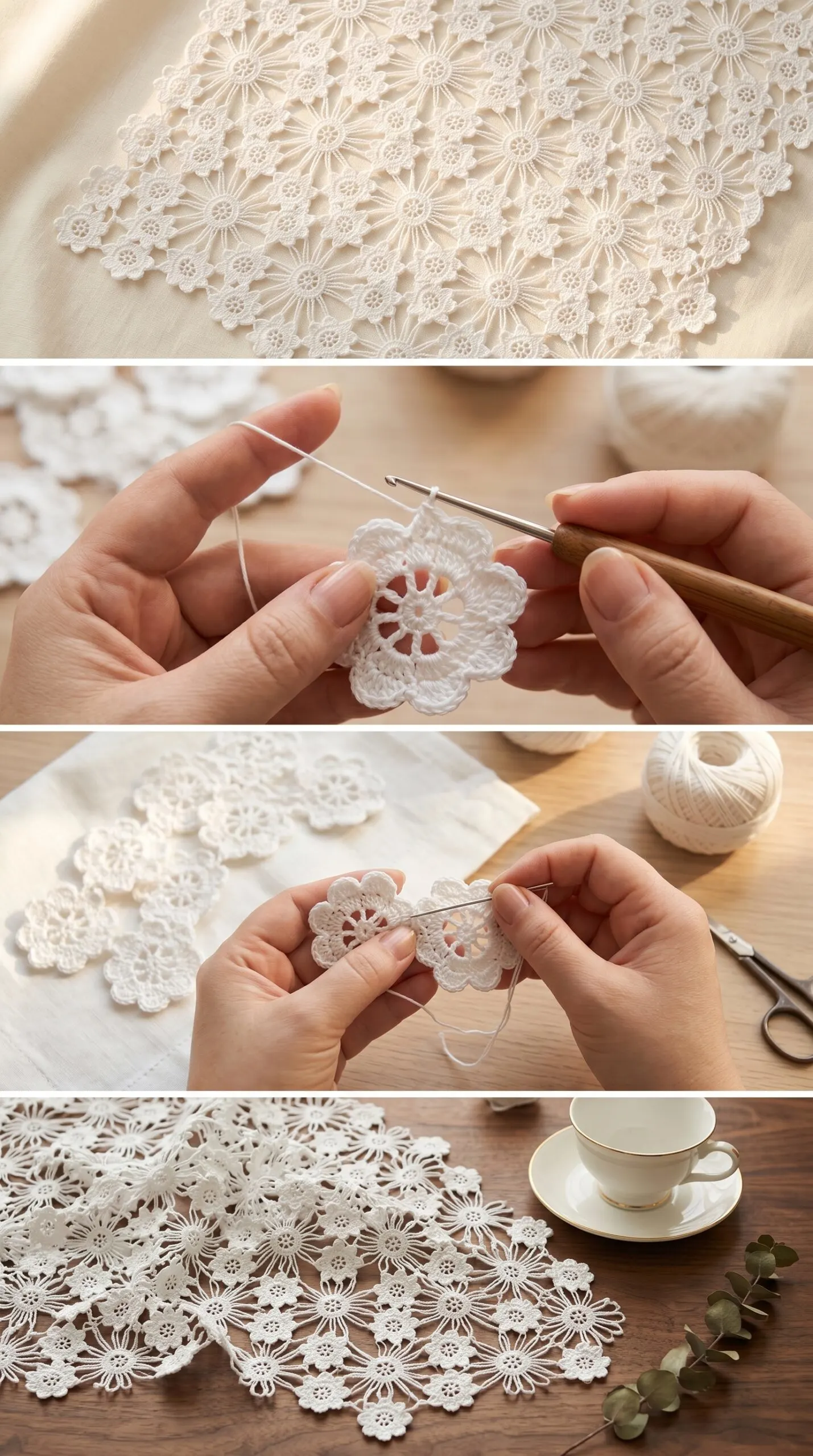 Crochet Lace Motif: A Delicate and Timeless Design pattern