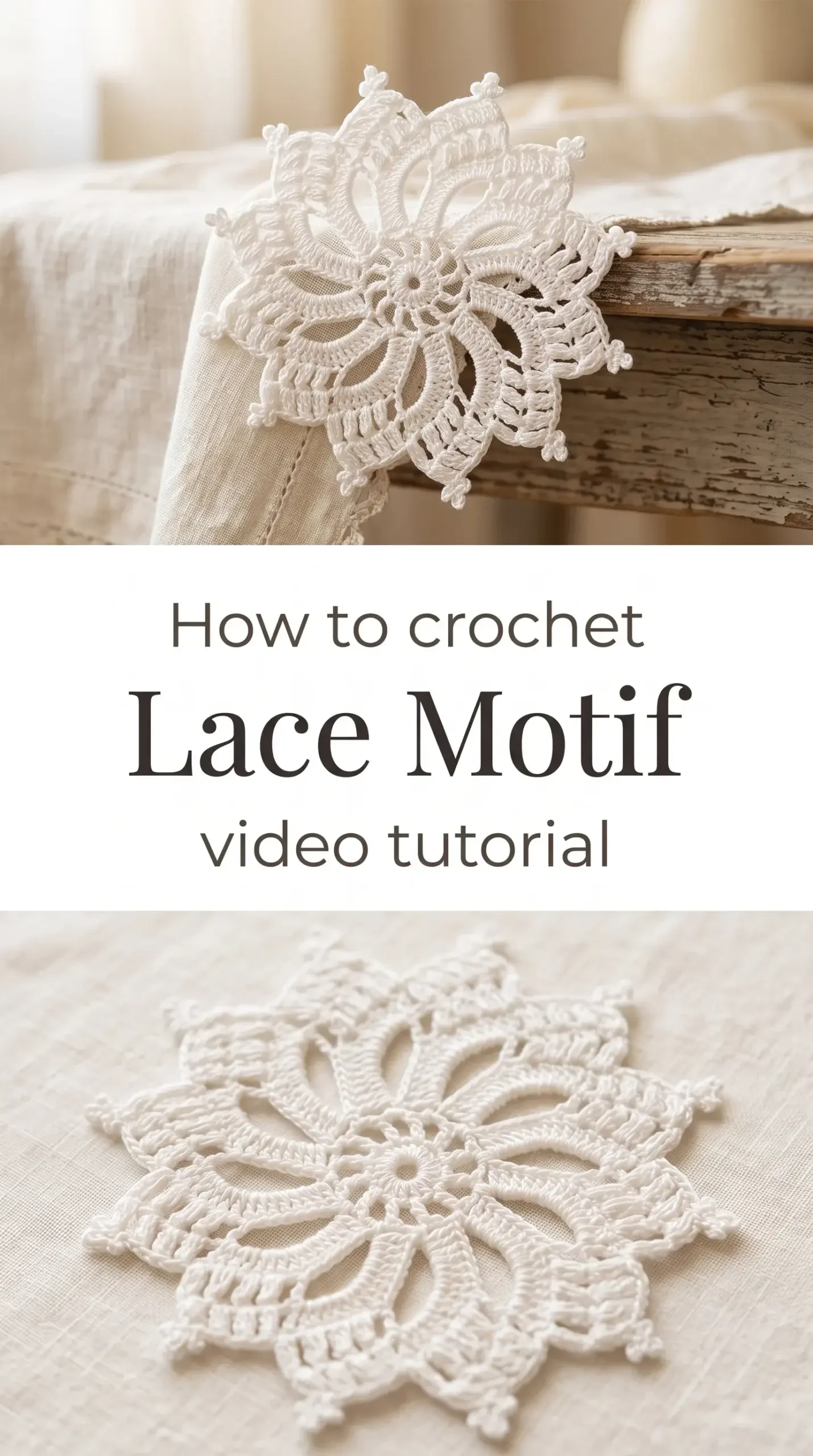 Crochet Lace Motif: A Delicate Timeless Accent