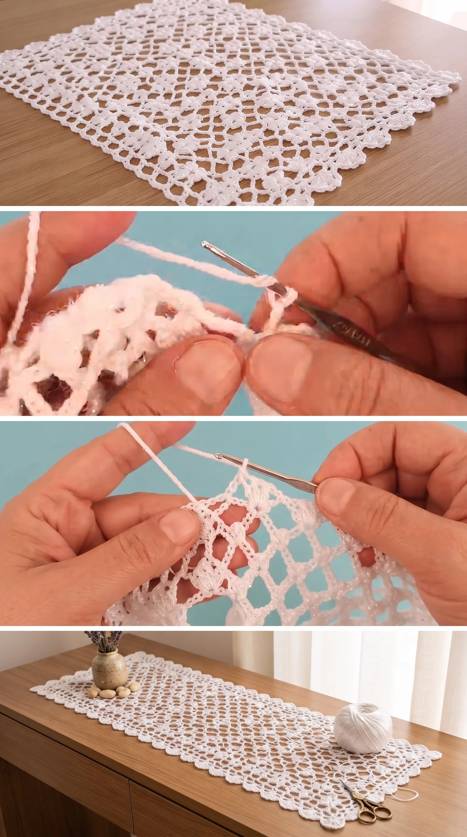 Crochet Lace Stitch: A Delicate and Timeless Detail pattern