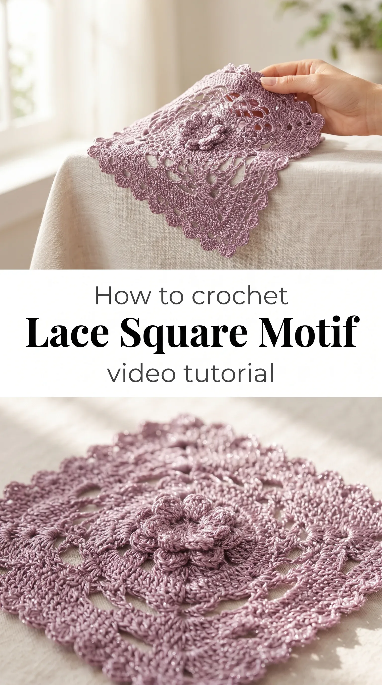 Crochet Lace Stitch Square: A Timeless Versatile Classic